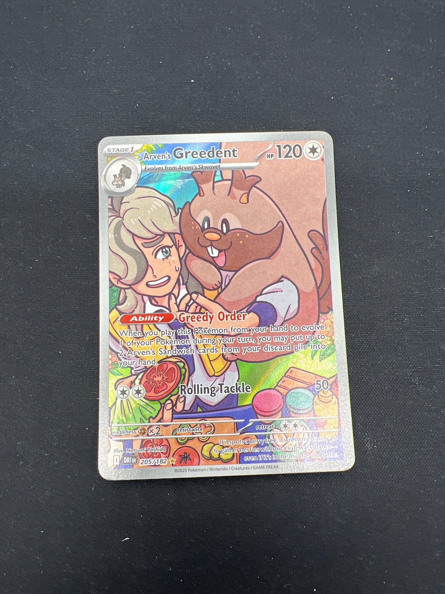 Auction Lot 282: Pokemon Cards Arven's Greedent Illustration Rare Conditions Vary