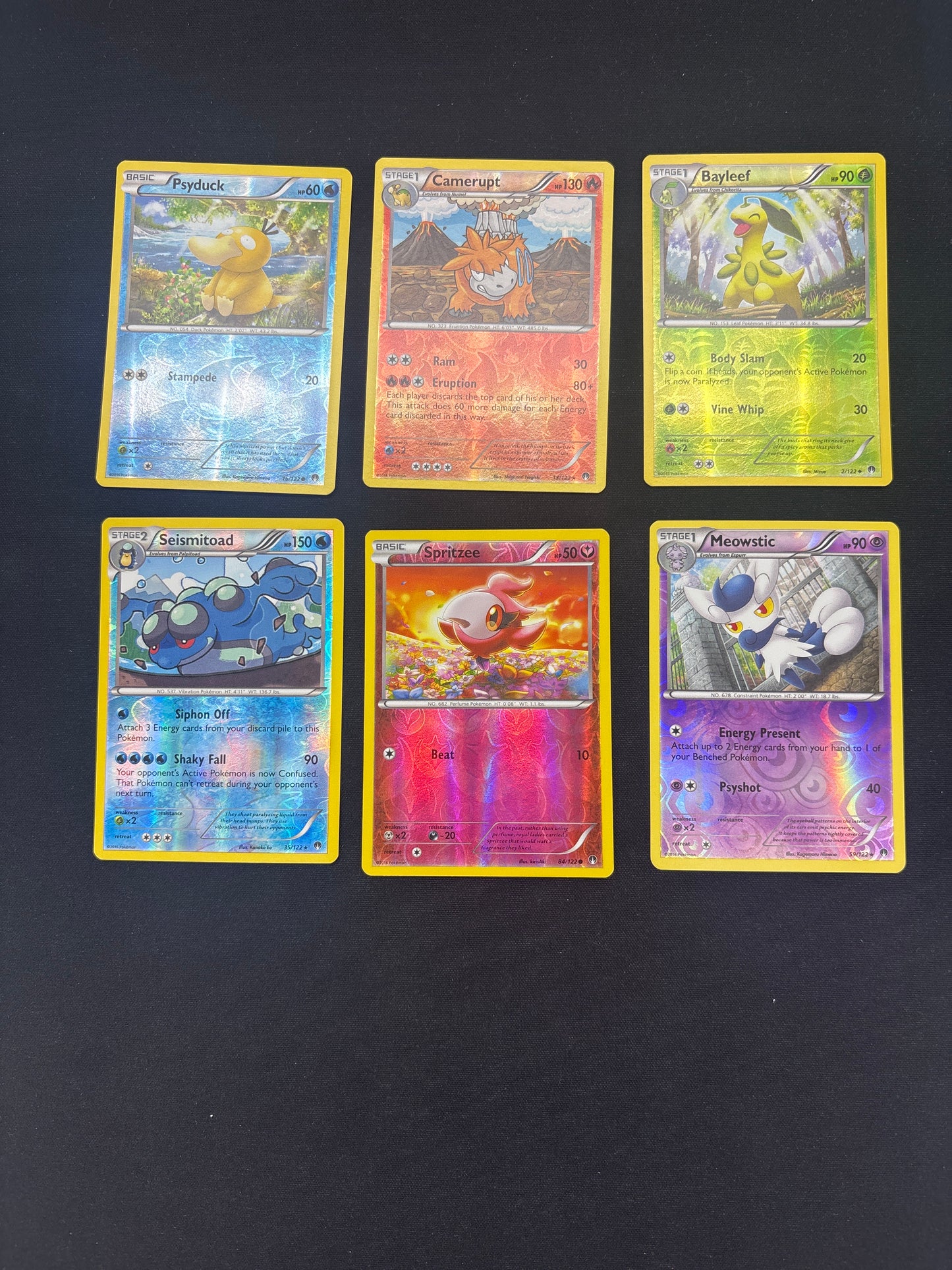 Auction Lot 111: Pokemon Cards Lot of 6 Reverse Holo Conditions Vary