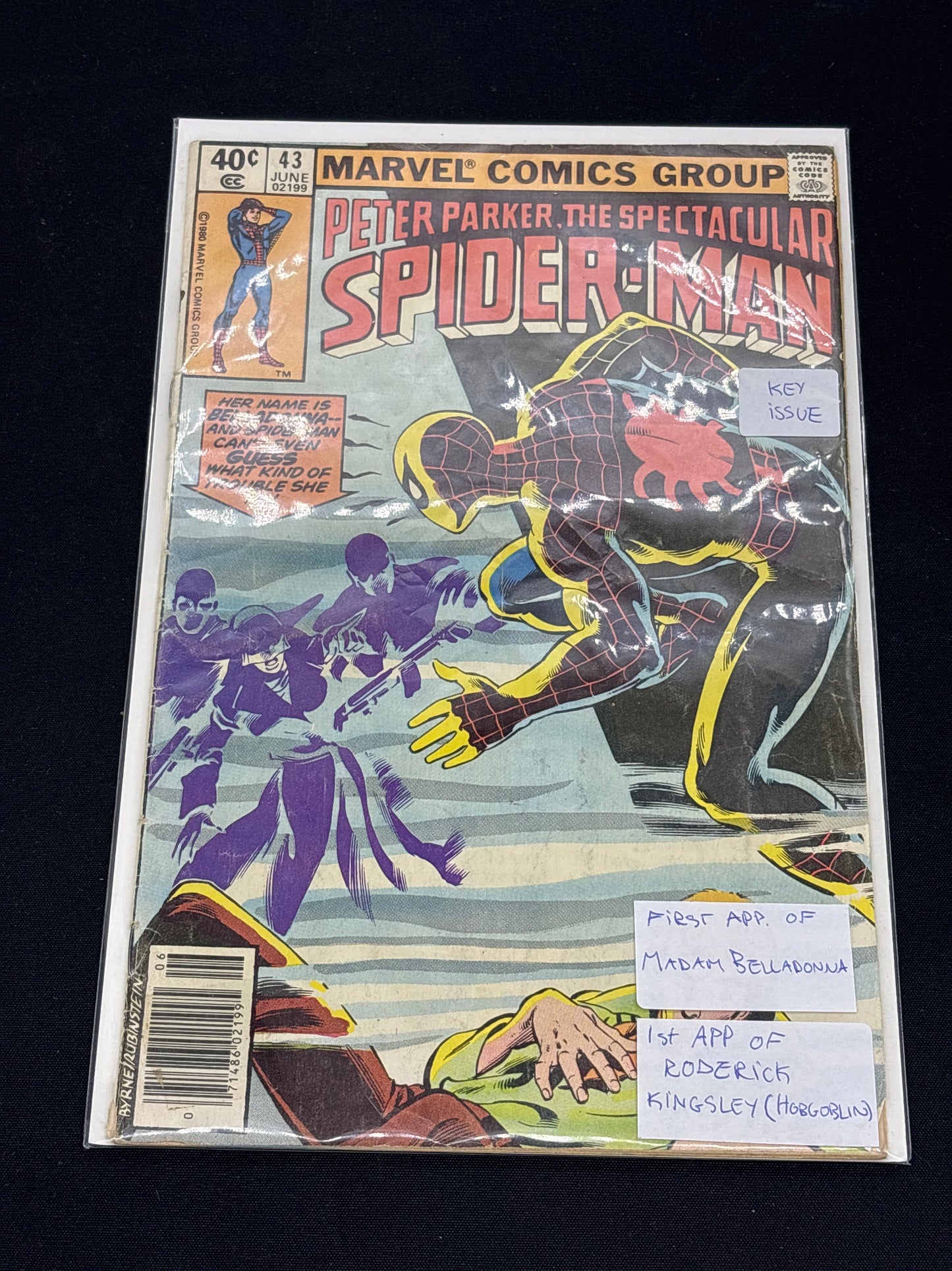 Auction Lot 258: Marvel Comics Peter Parker The Spectacular Spider-Man  Issue 43 June 1980