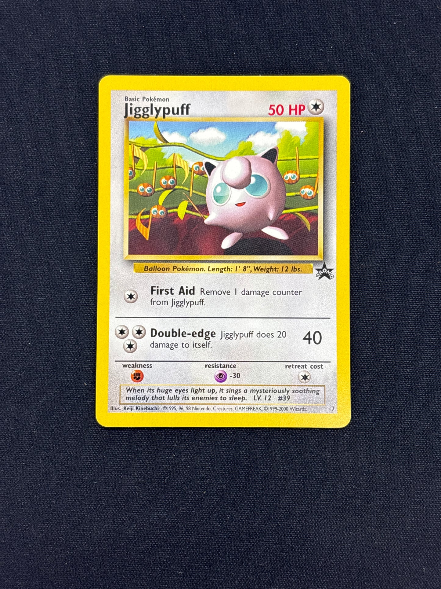 Auction Lot 99: Pokemon Card Jigglypuff WOTC Black Star Promo Conditions Vary