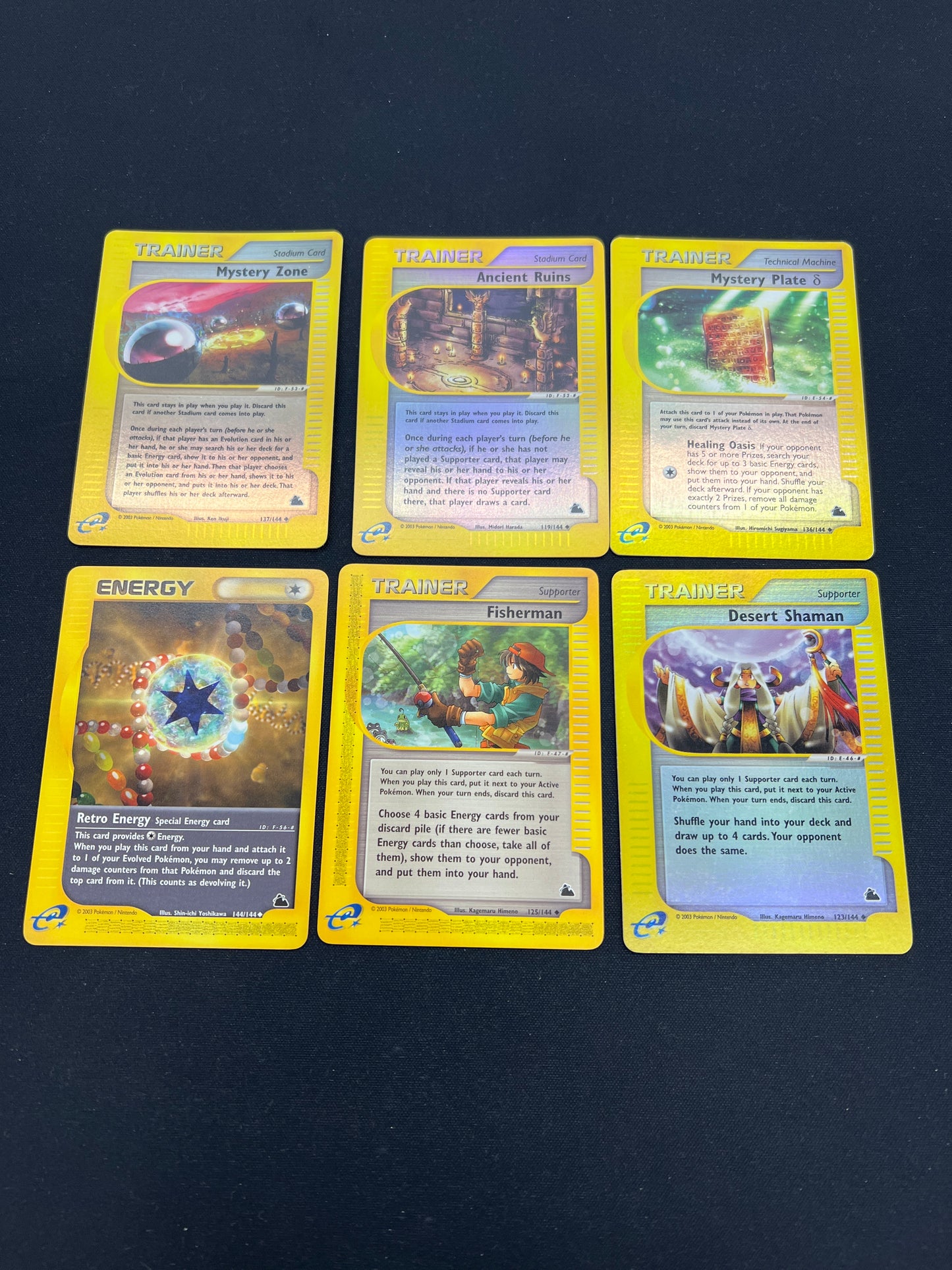 Auction Lot 306: Pokemon Cards Lot of 6 Skyridge Trainers And Reverse Holos Conditions Vary