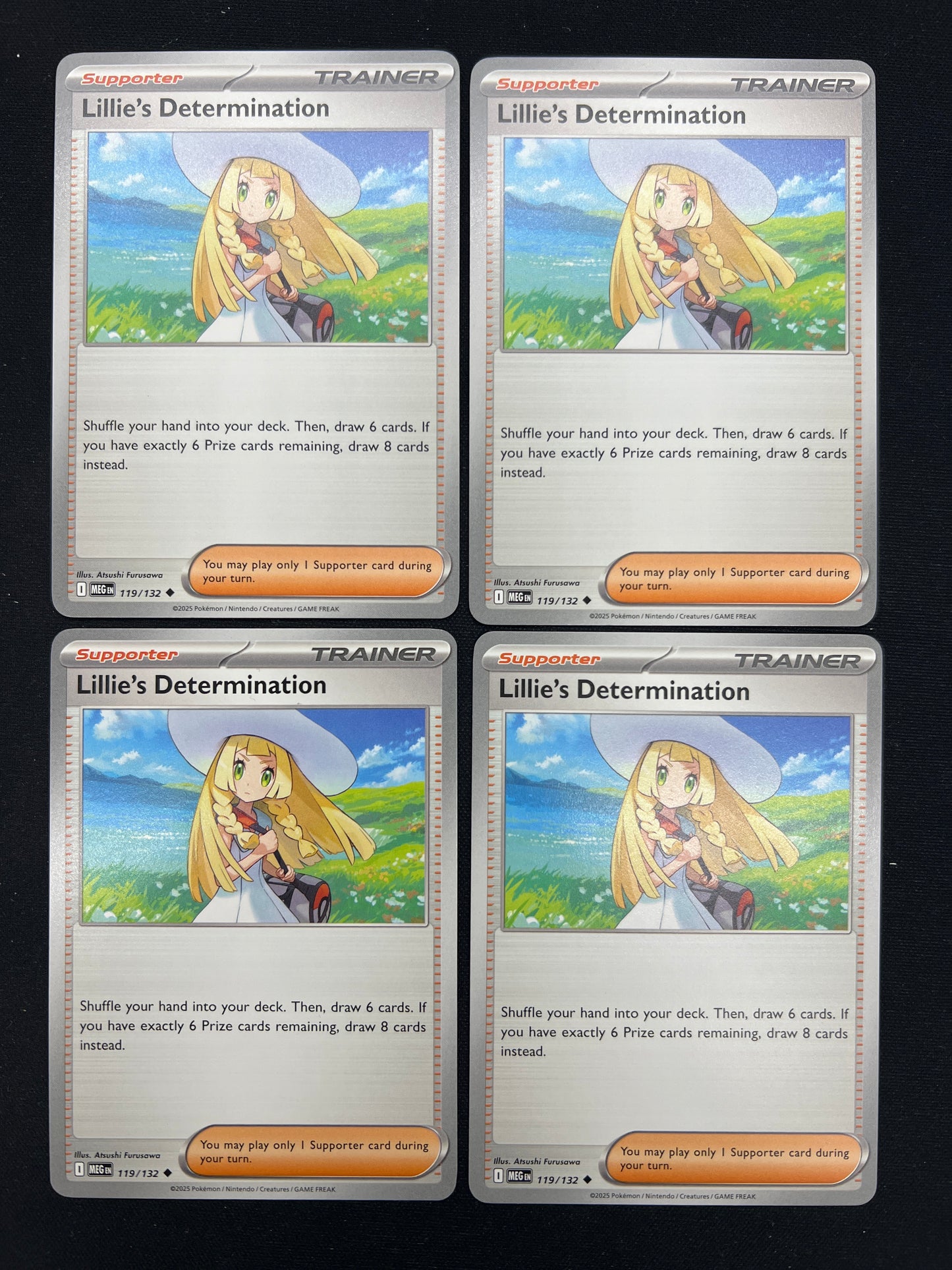 Auction Lot 465: Pokemon Cards Lot of 4 Lillie's Determination Playset Mega Evolutions Conditions Vary