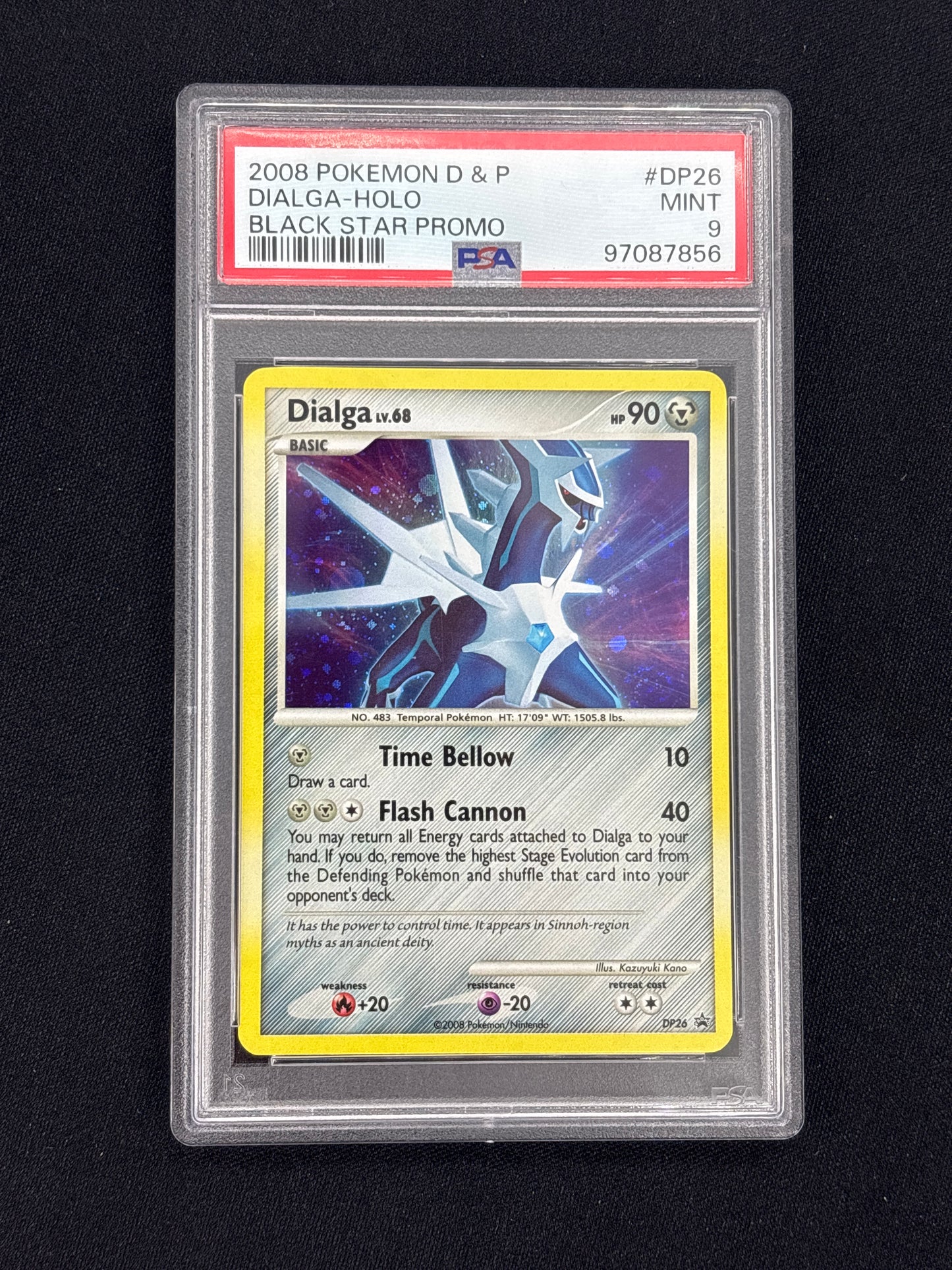Auction Lot 102: PSA 9 Dialga DP26 Black Star Promo
