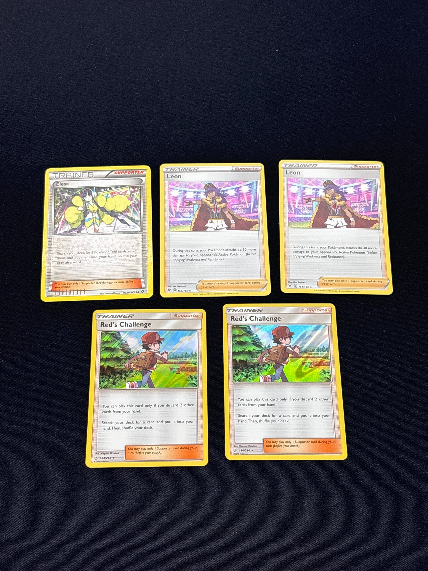 Auction Lot 261: Pokemon Cards Lot of 5 Assorted Trainer Holo Rares Conditions Vary