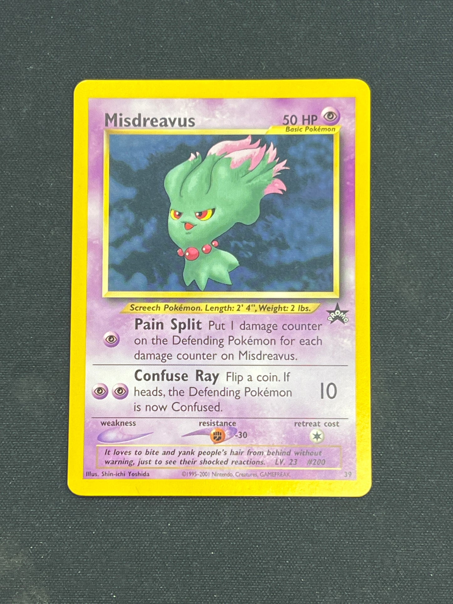 Auction Lot 377: Pokemon Cards Misdreavus WOTC Promo Condition Vary
