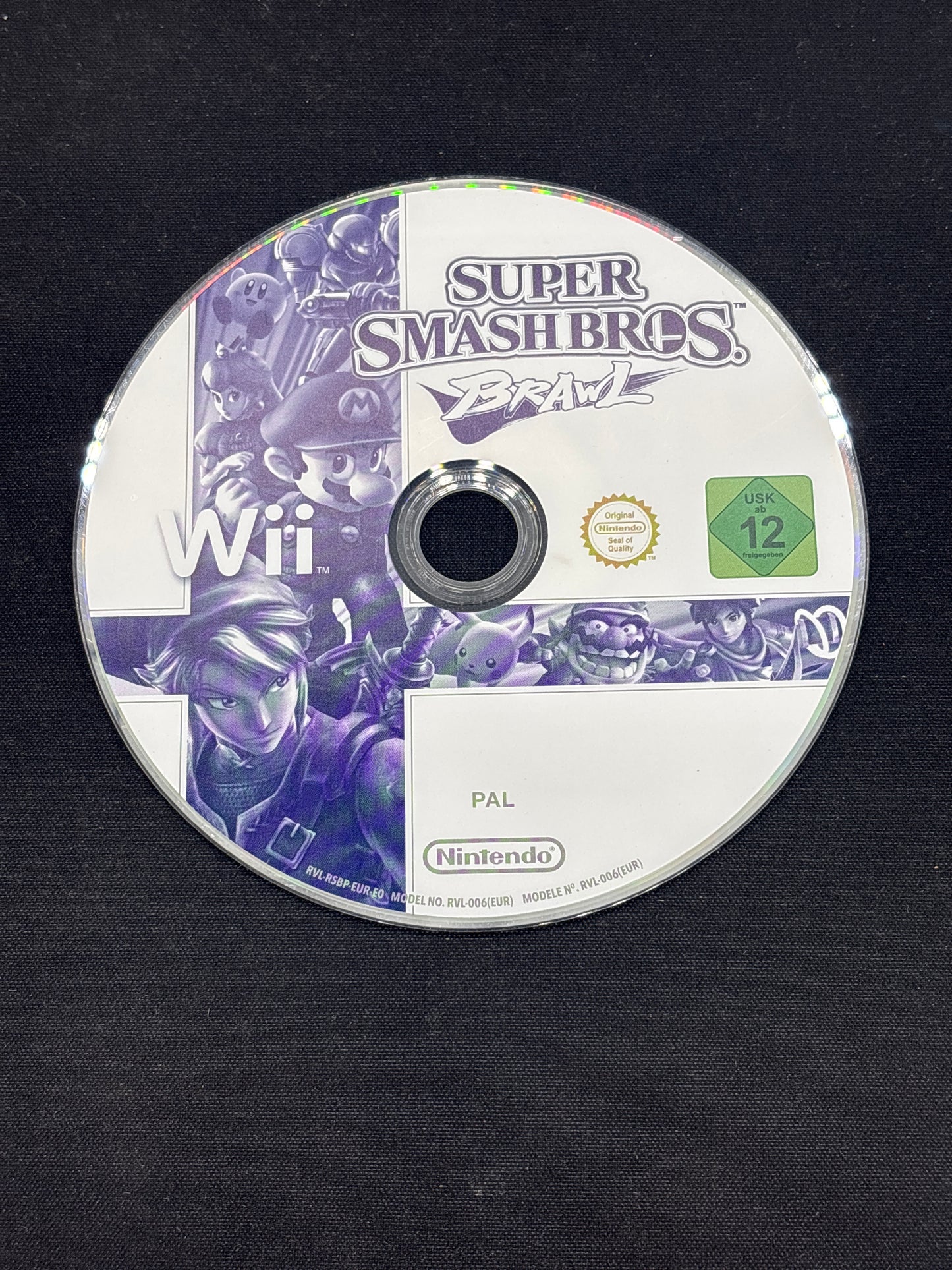 Auction Lot 167: Nintendo Wii PAL Video Game Super Smash Bros Brawl Loose