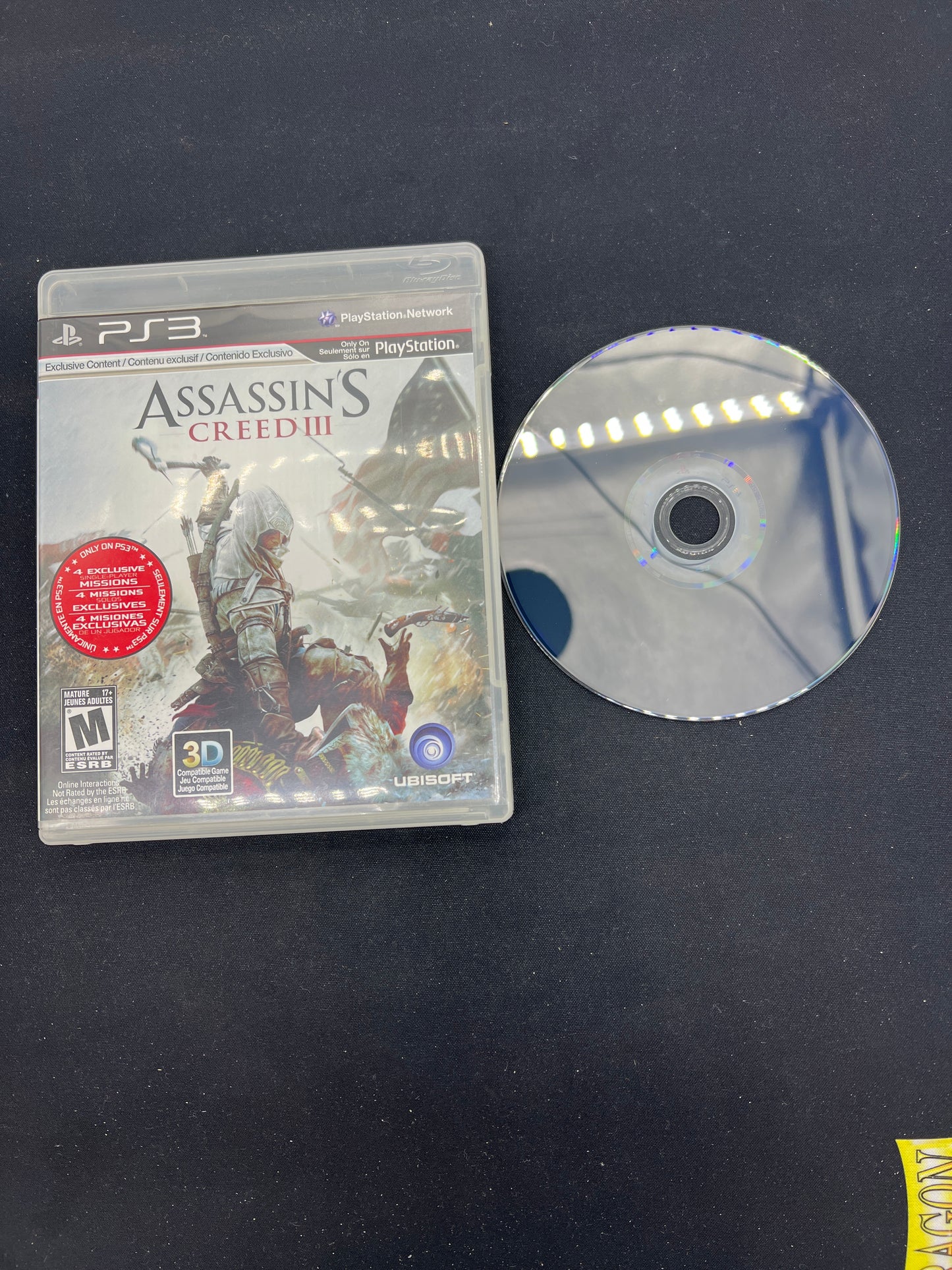 Auction Lot 210: PlayStation3 Assassin’s Creed III Disc & Case