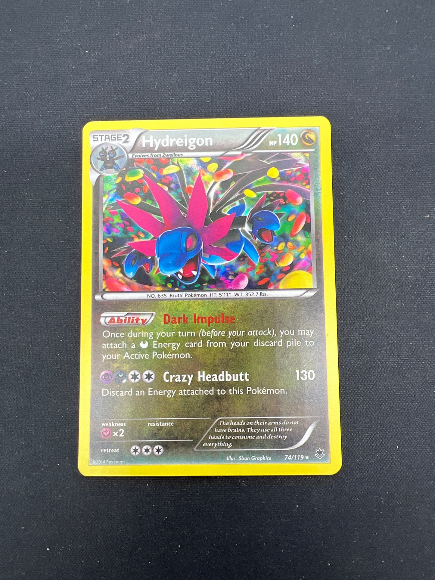 Auction Lot 111: Pokemon Cards Hydreigon Holo Rare Generations Condition Vary