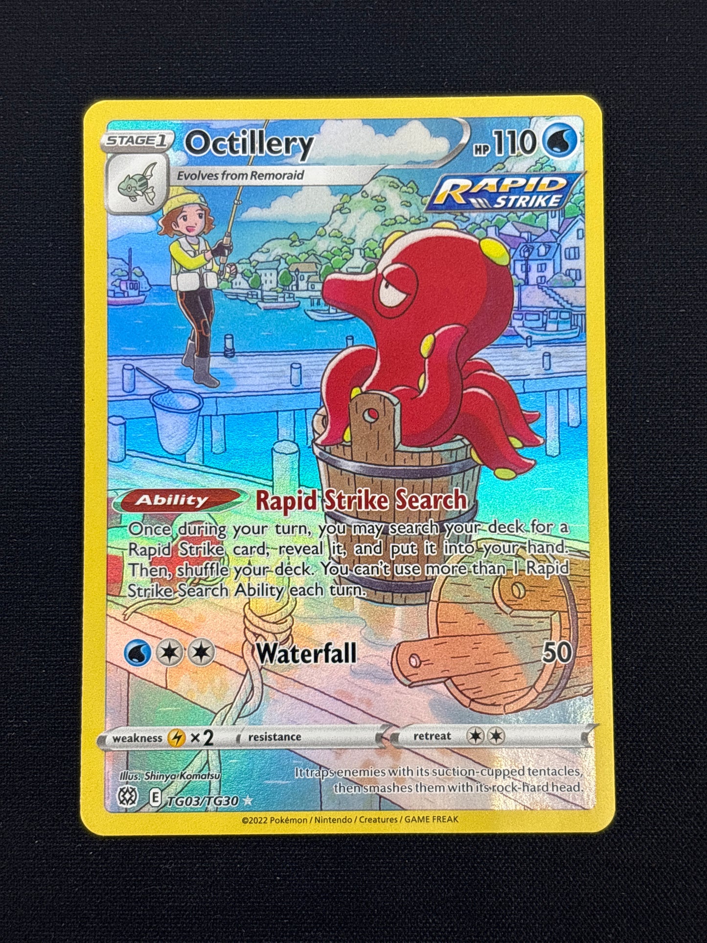Auction Lot 267: Pokemon Octillery Trainer Gallery Art Card Conditions Vary
