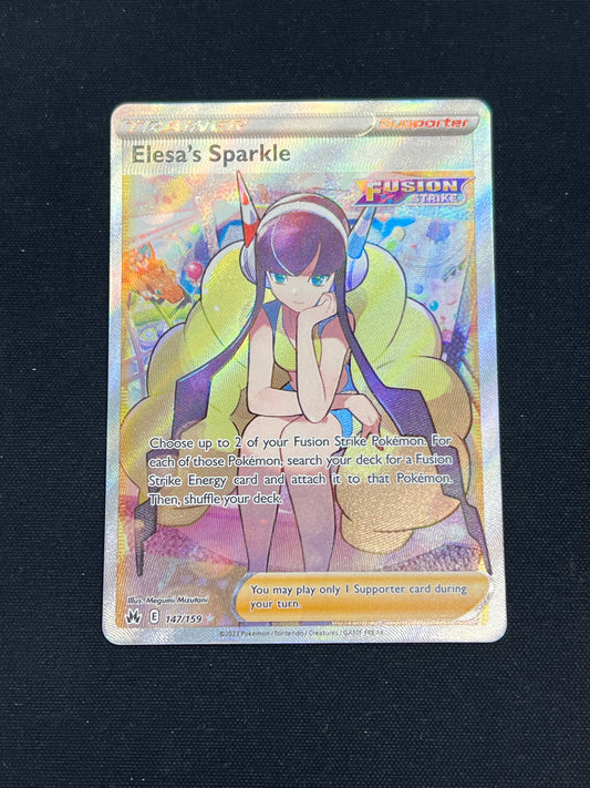 Auction Lot 338: Pokemon Cards Elesa's Sparkle Full Art Crown Zenith Condition Vary