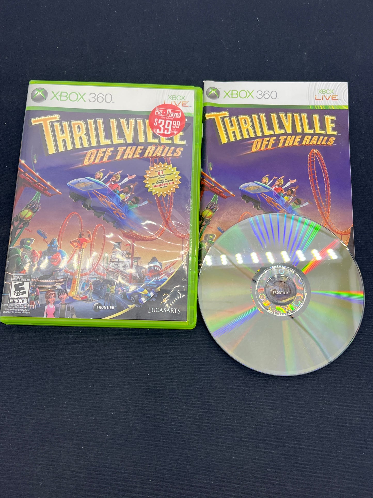 Auction Lot 149: XBOX 360 Video Game Thrillville Off the Rails CIB
