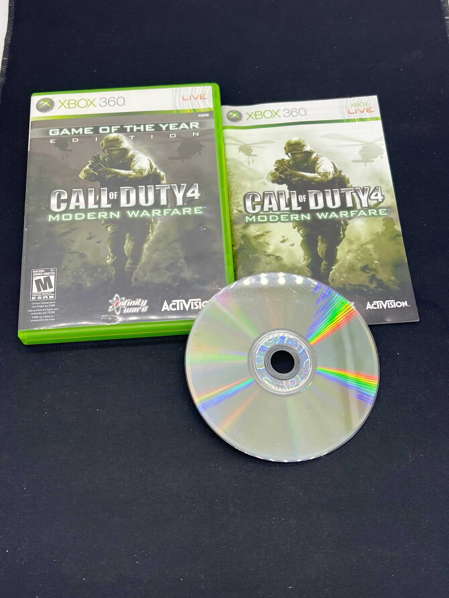 Auction Lot 8: XBOX 360 Call of Duty 4 Modern Warfare