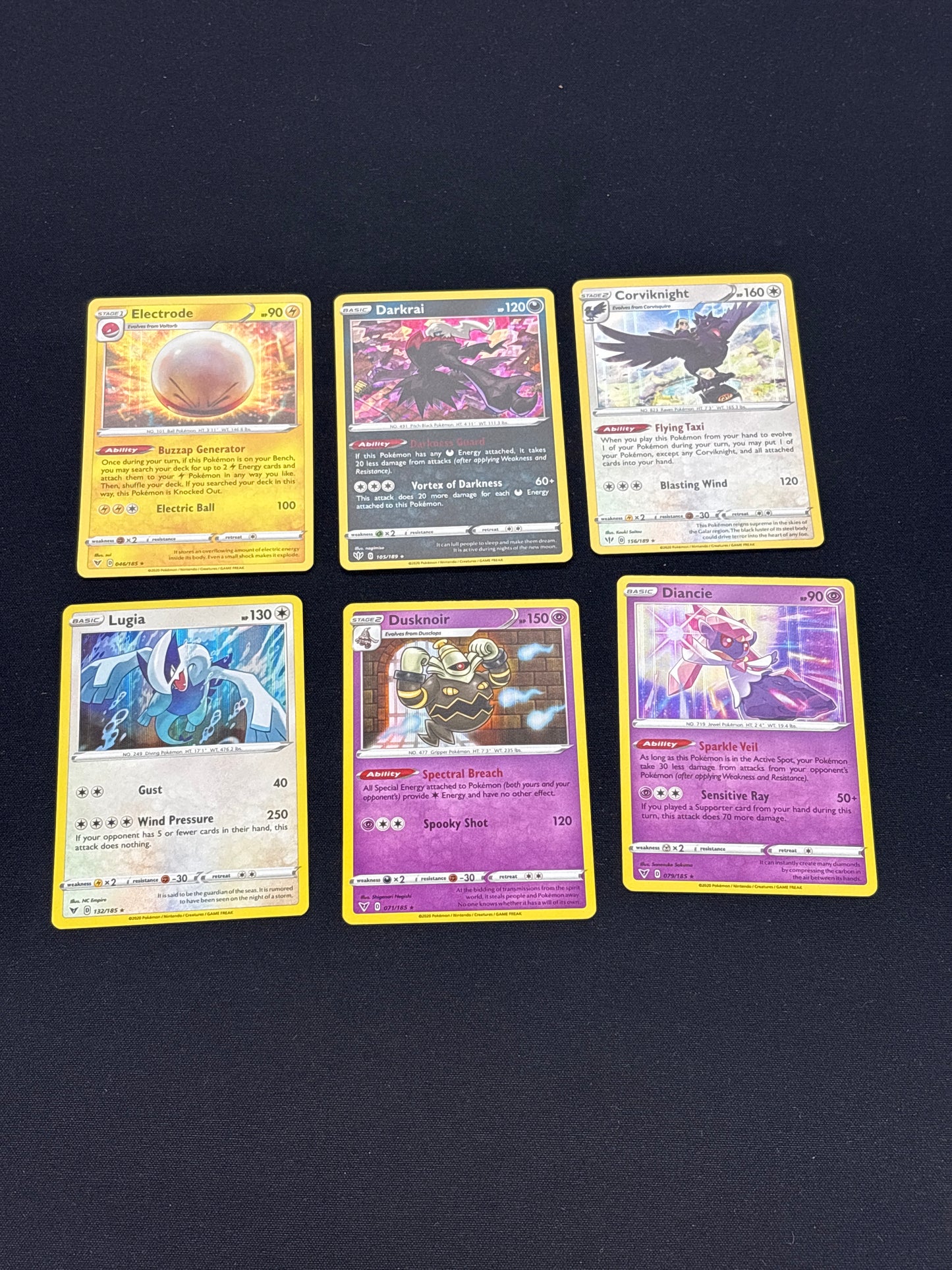 Auction Lot 257: Pokémon Cards Lot of 6 Holo Conditions Vary