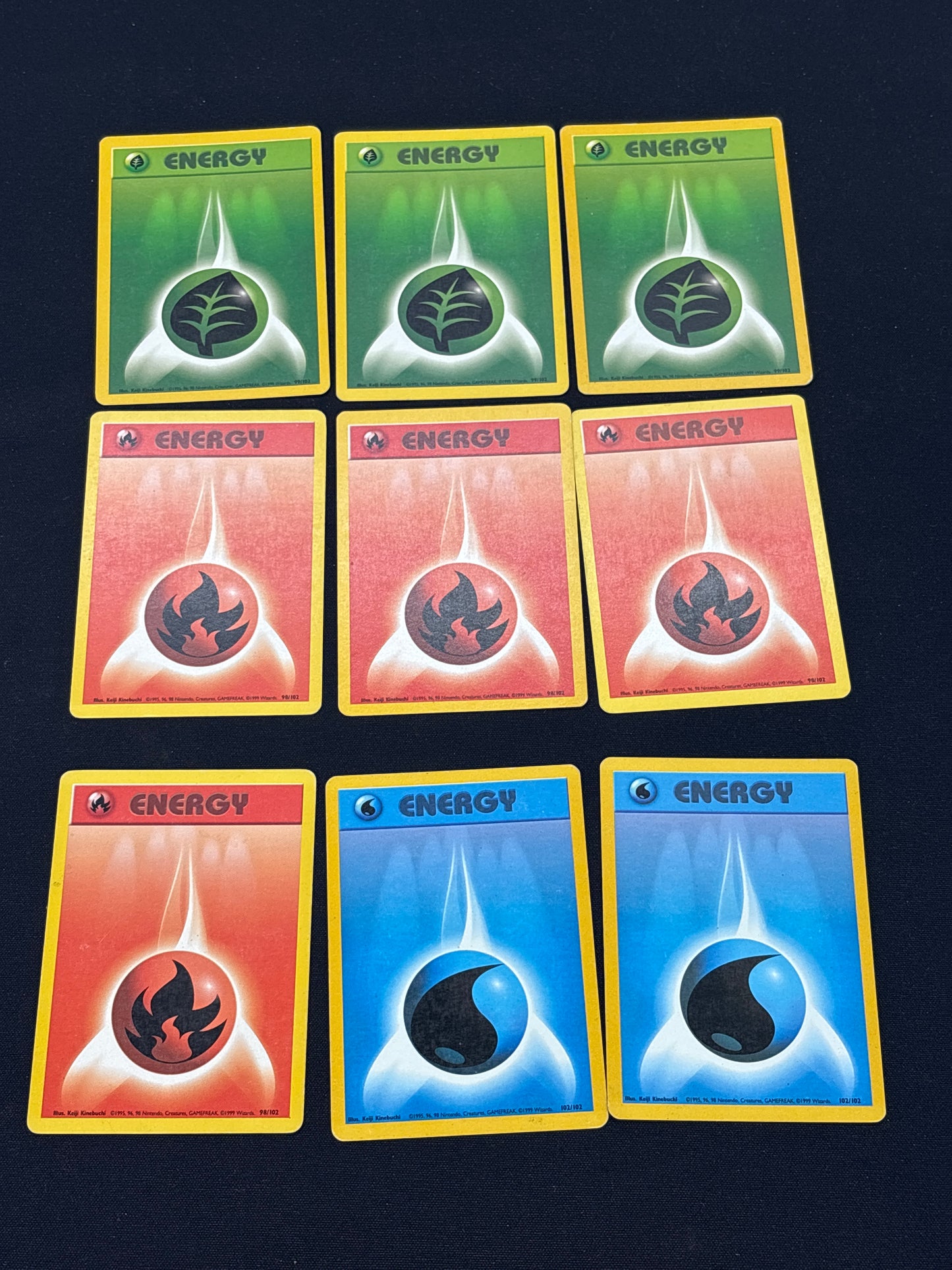 Auction Lot 54: Pokemon Energy Card Lot Conditions Vary