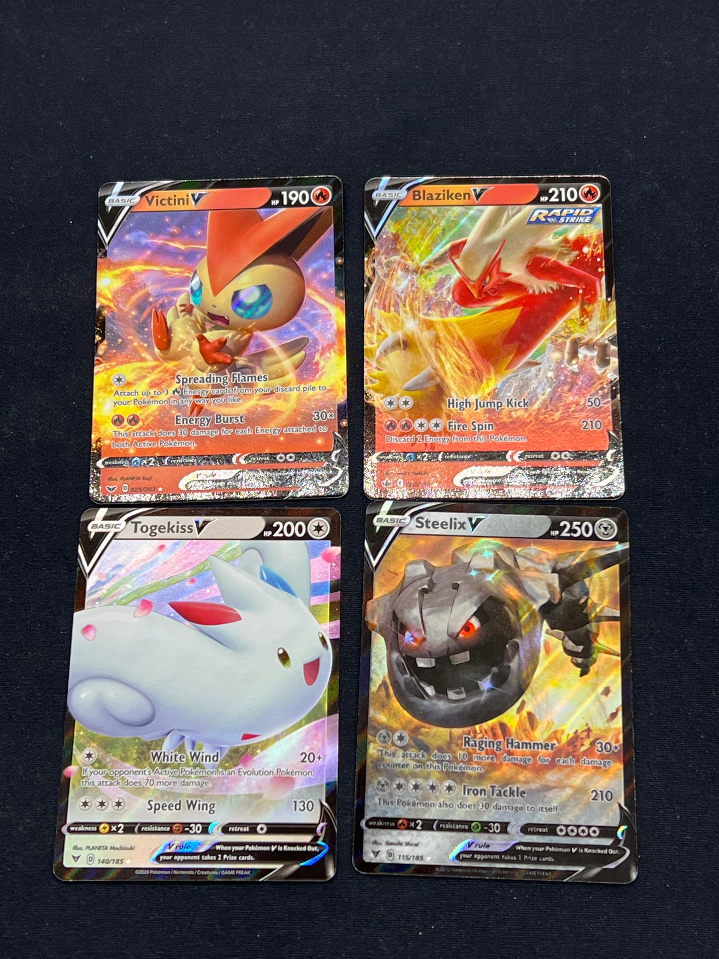 Auction Lot 151: Pokemon Cards Lot of 4 Assorted V Ultra Rares SWSH Conditions Vary