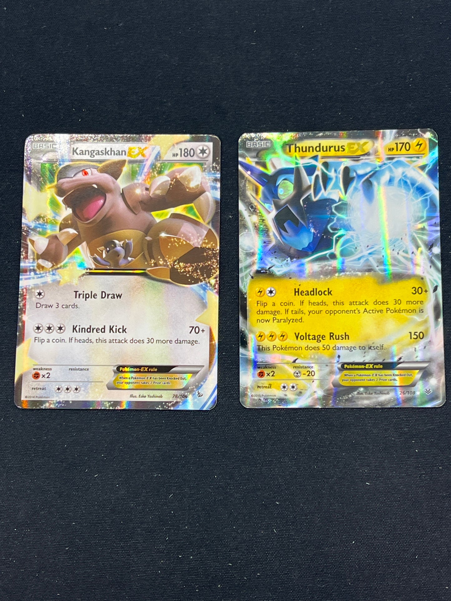 Auction Lot 117: Pokemon Cards Assorted Lot of 2 XY Era EX's Conditions Vary