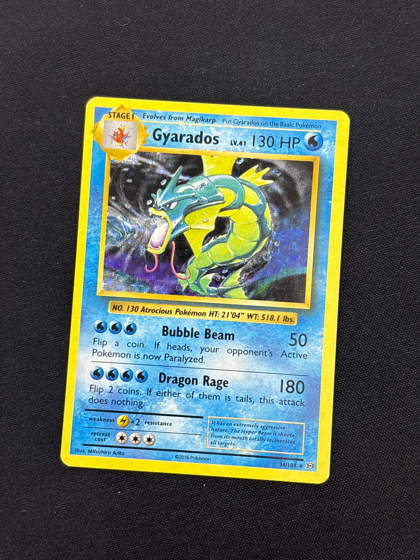 Auction Lot 277: Pokemon Cards Gyarados Holo Rare Evolutions Conditions Vary