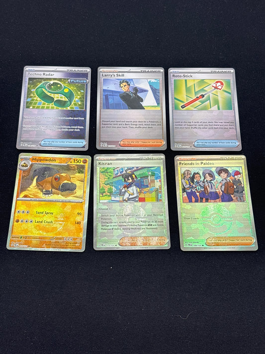 Auction Lot 346: Pokemon Cards Assorted Lot of 6 Prismatic Evolutions Pokeball Holos Conditions Vary