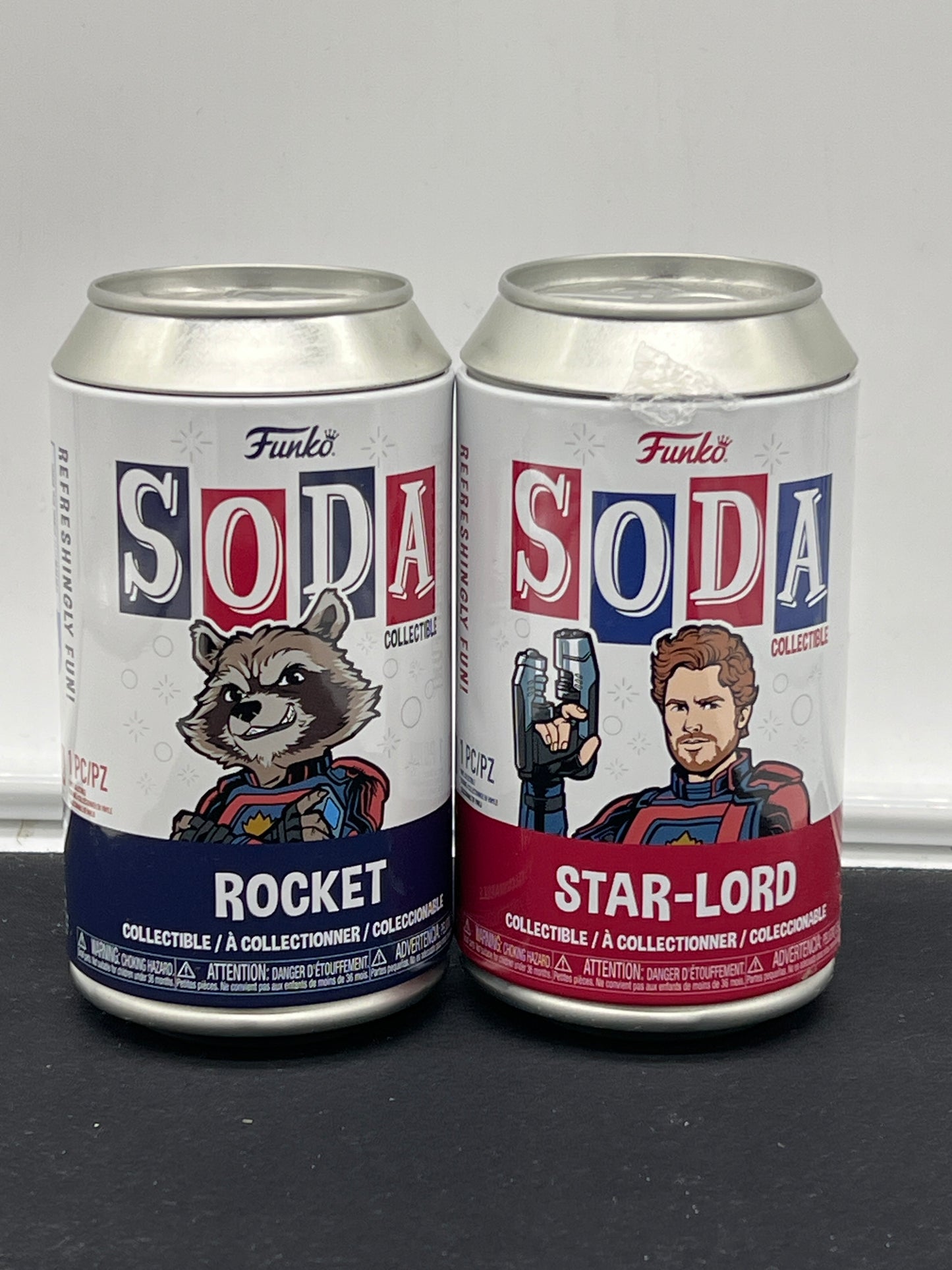 Auction Lot 36: Funko Soda Lot of 2 Rocket & Star Lord