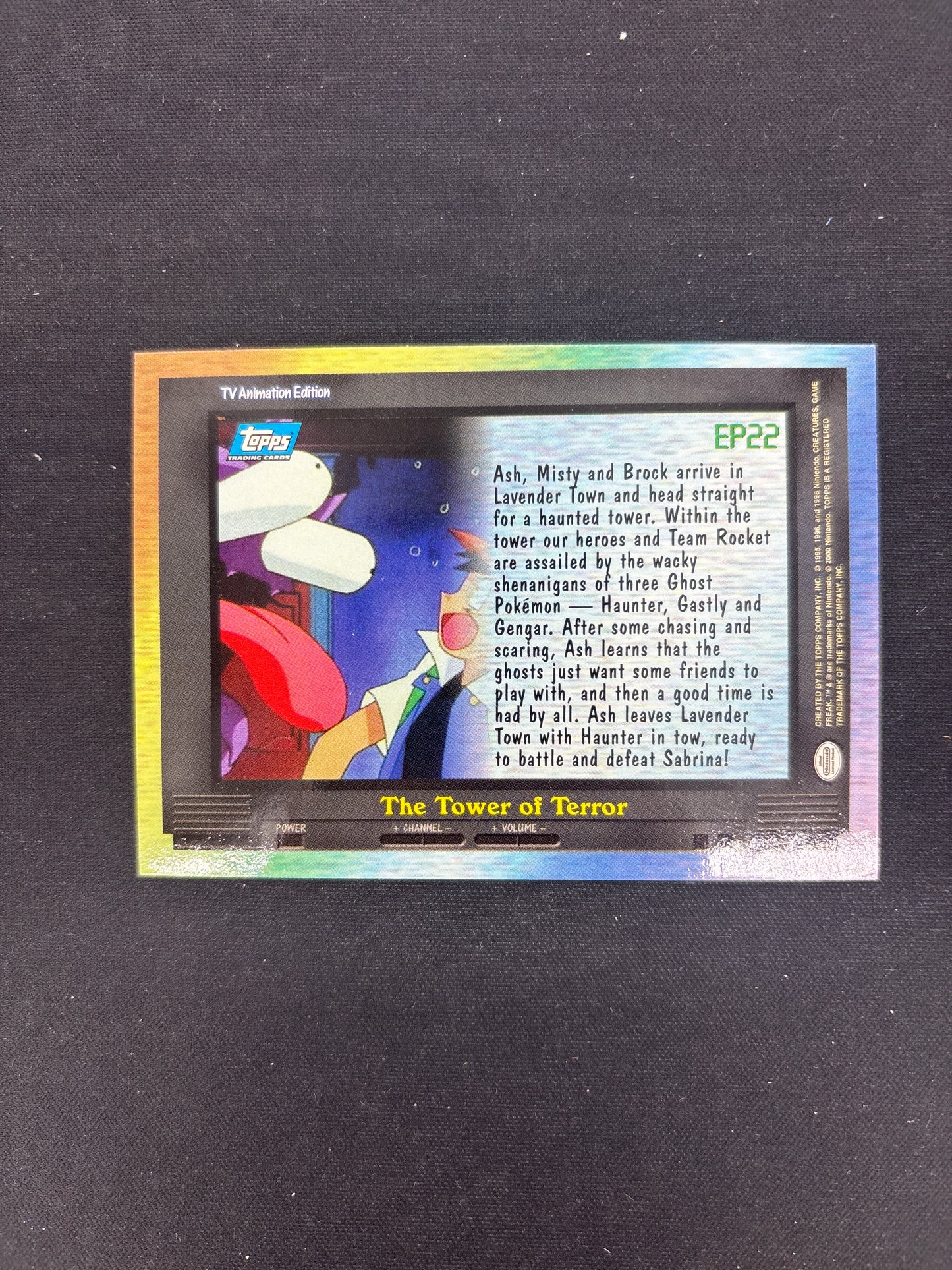 Auction Lot 209: Pokemon Card The Tower of Terror Topps 2000 TV Conditions Vary