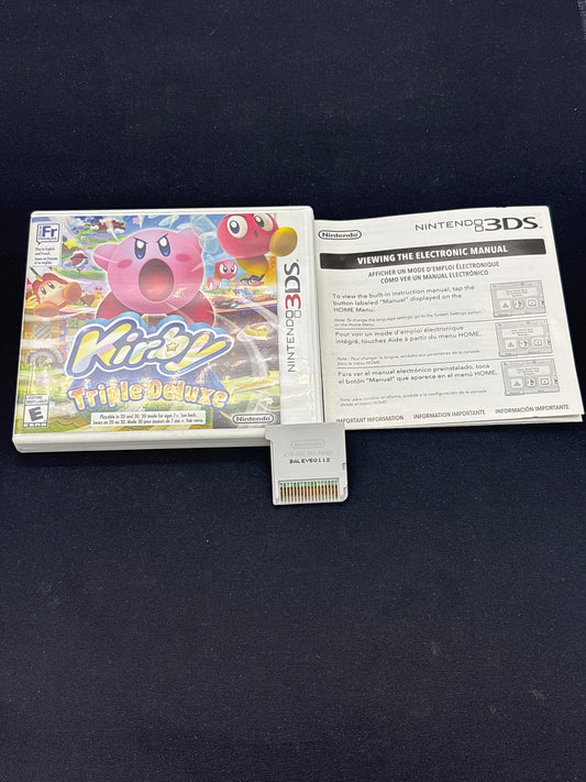 Auction Lot 308: Kirby Triple Deluxe  Video Game Nintendo 3DS CIB