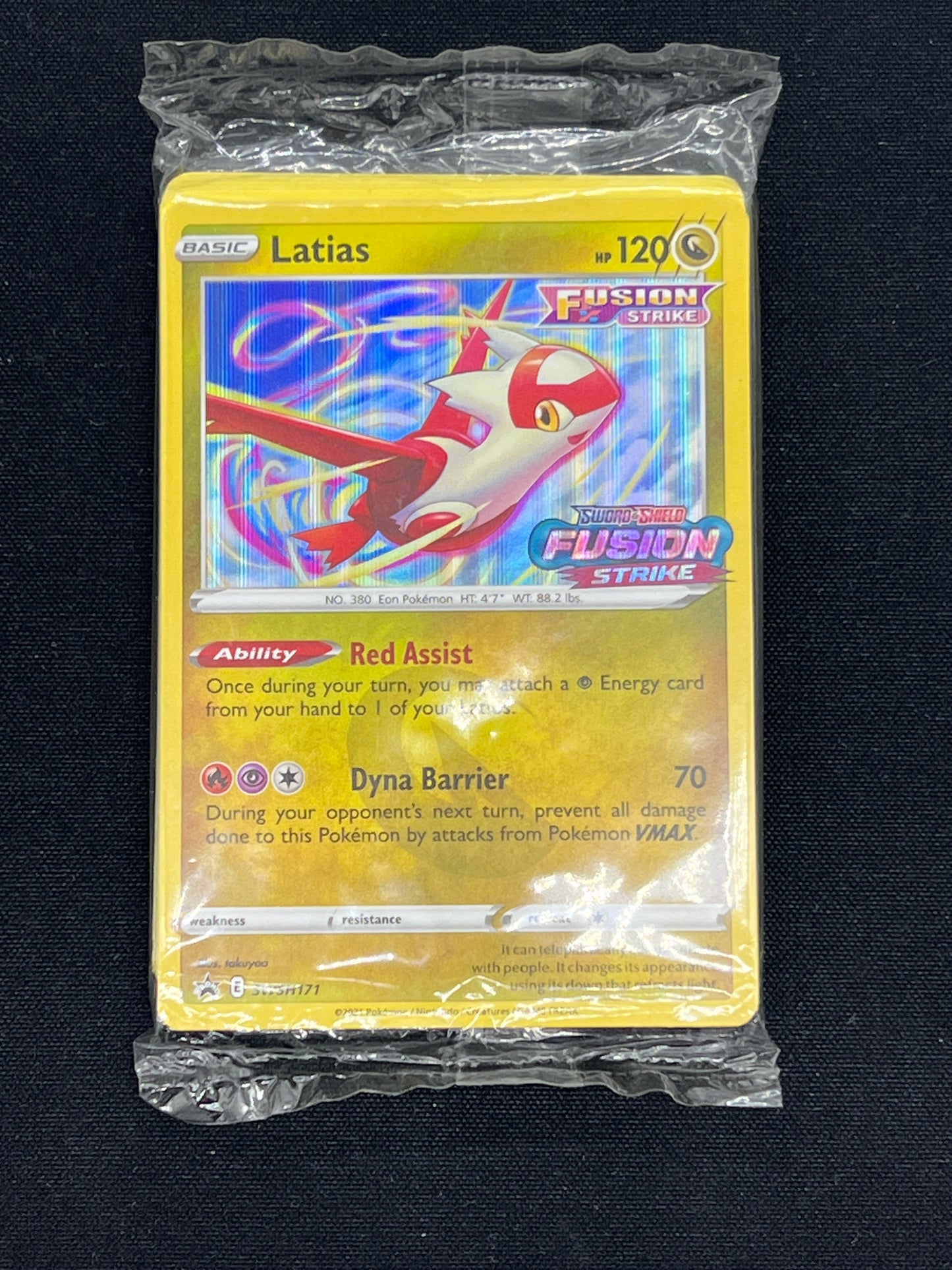 Auction Lot 7: Pokémon Cards Latias Fusion Strike Promo Conditions Vary