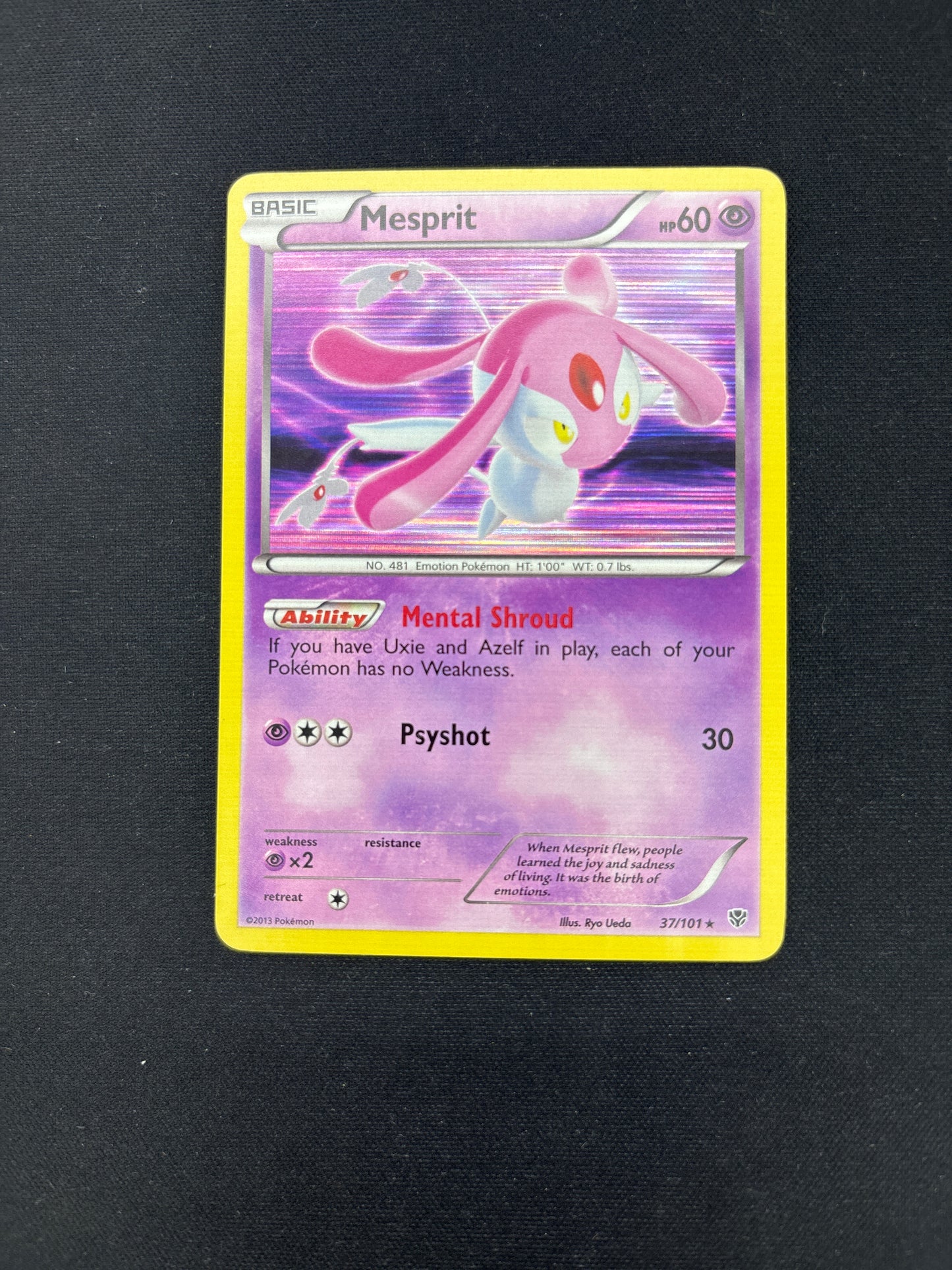 Auction Lot 291: Pokemon Cards Mesprit Holo Condition Vary