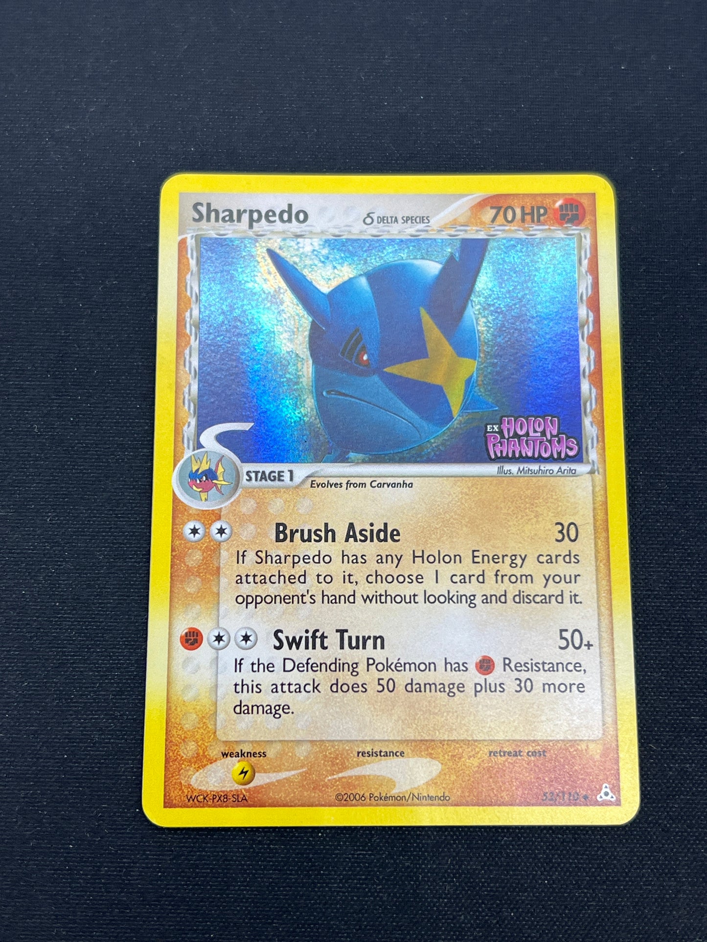 Auction Lot 223: Pokemon Cards Sharpedo Stamped Holon Phantoms Holo Condition Vary