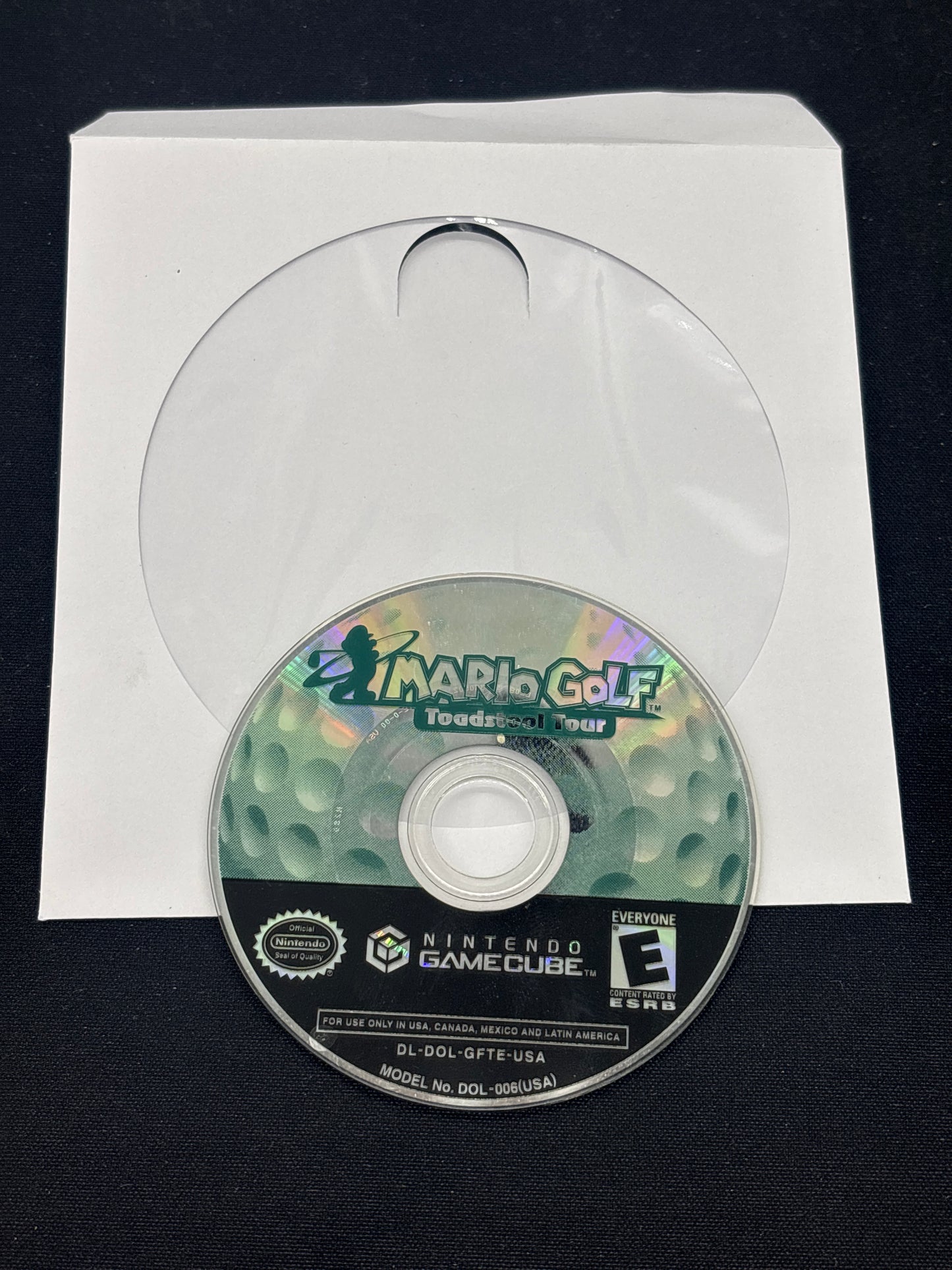 Auction Lot 157: Nintendo GameCube Mario Golf Toadstool Tour Disc Only