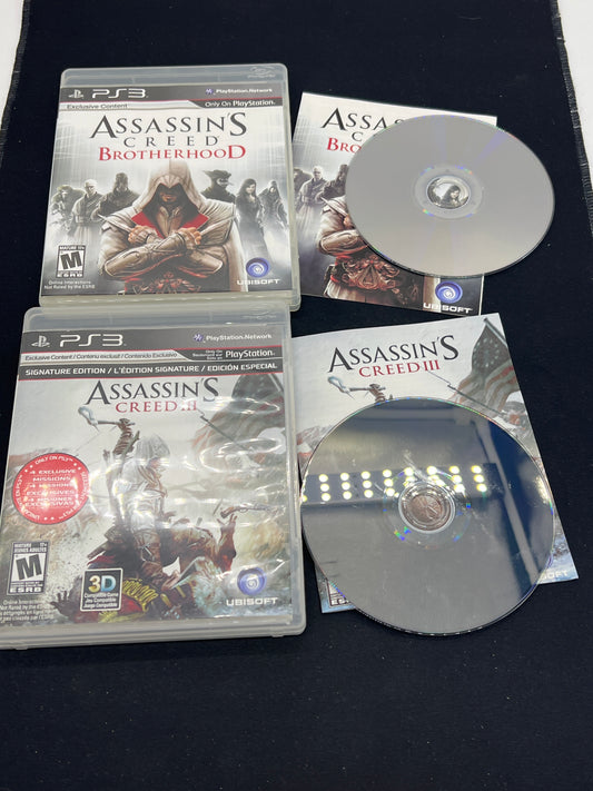 Auction Lot 27: Playstation3 Assassins Creed Brotherhood & III CIB