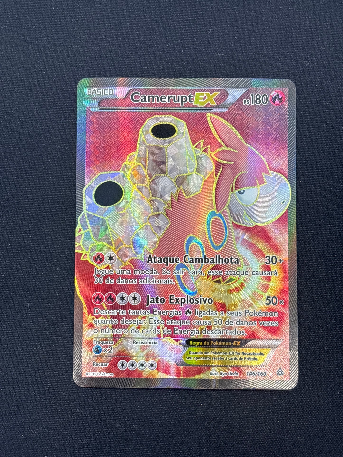 Auction Lot 8: Camerupt EX Portuguese Full Art Card Conditions Vary