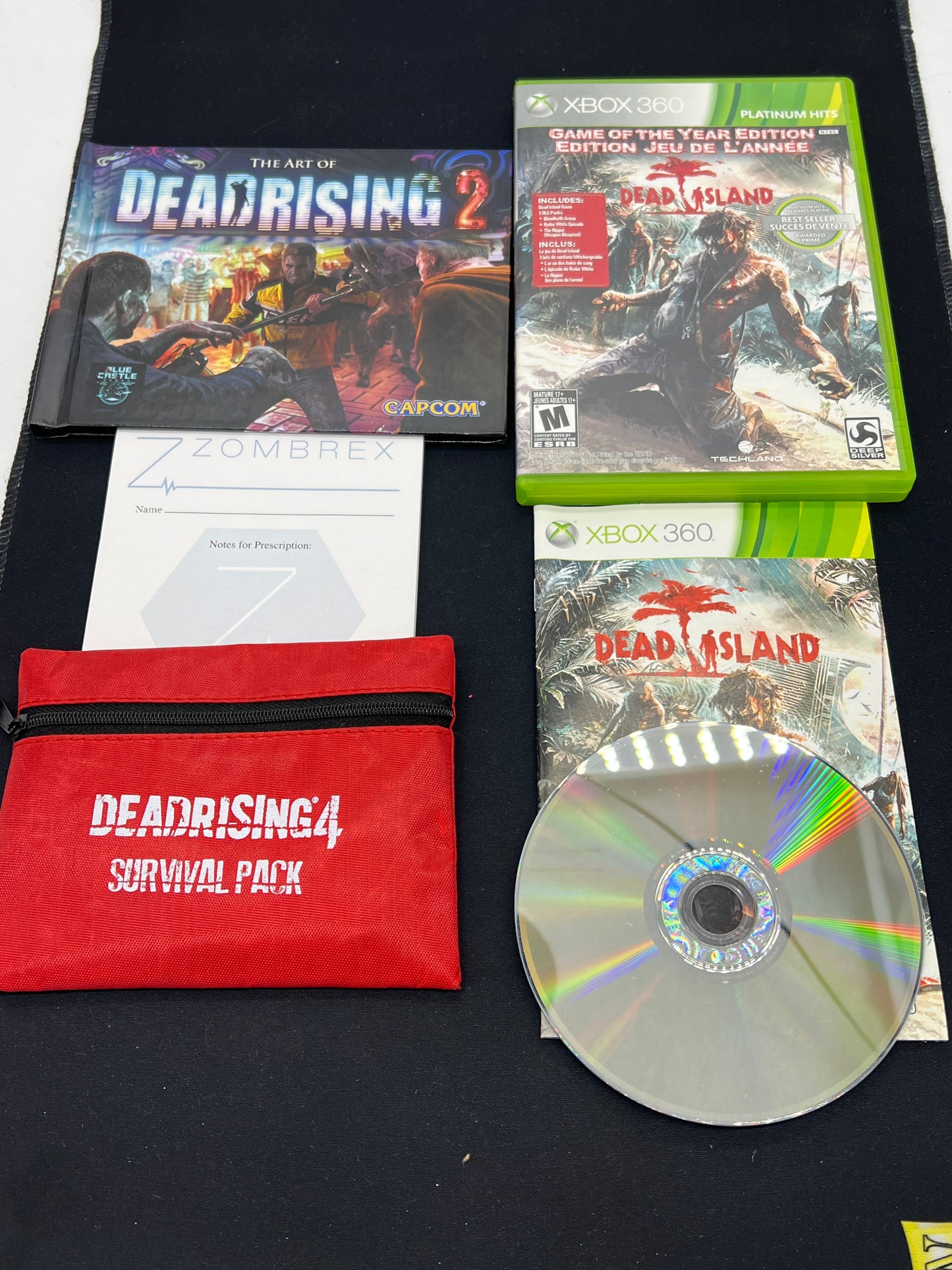Auction Lot 29: XBox360 Video Game Dead Island GOTY CIB with Dead Rising Accessories