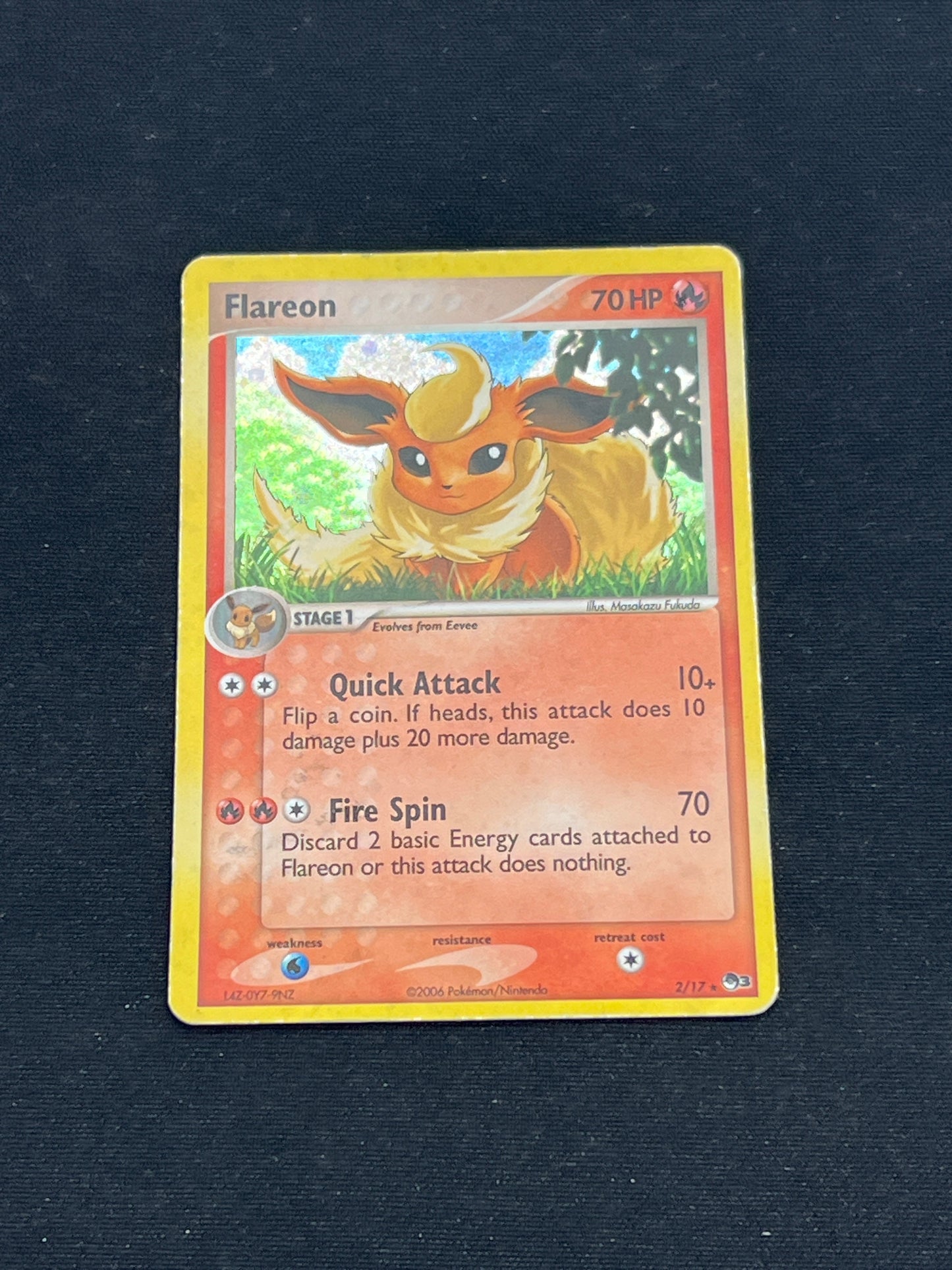 Auction Lot 322: Pokemon Cards Flareon Holo Pop Series Conditions Vary