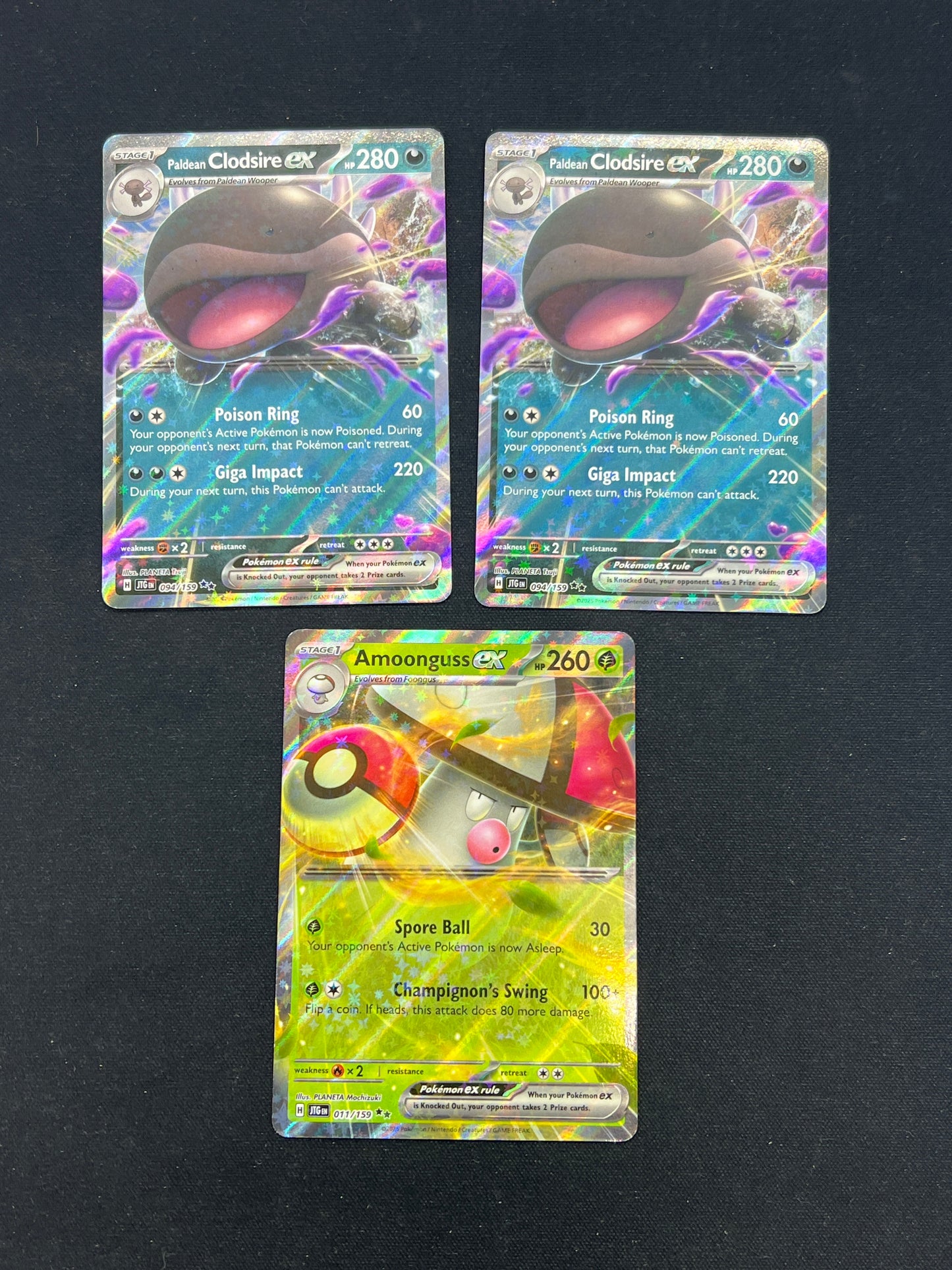 Auction Lot 427: Pokémon Cards Journey Together EX Lot Conditions Vary