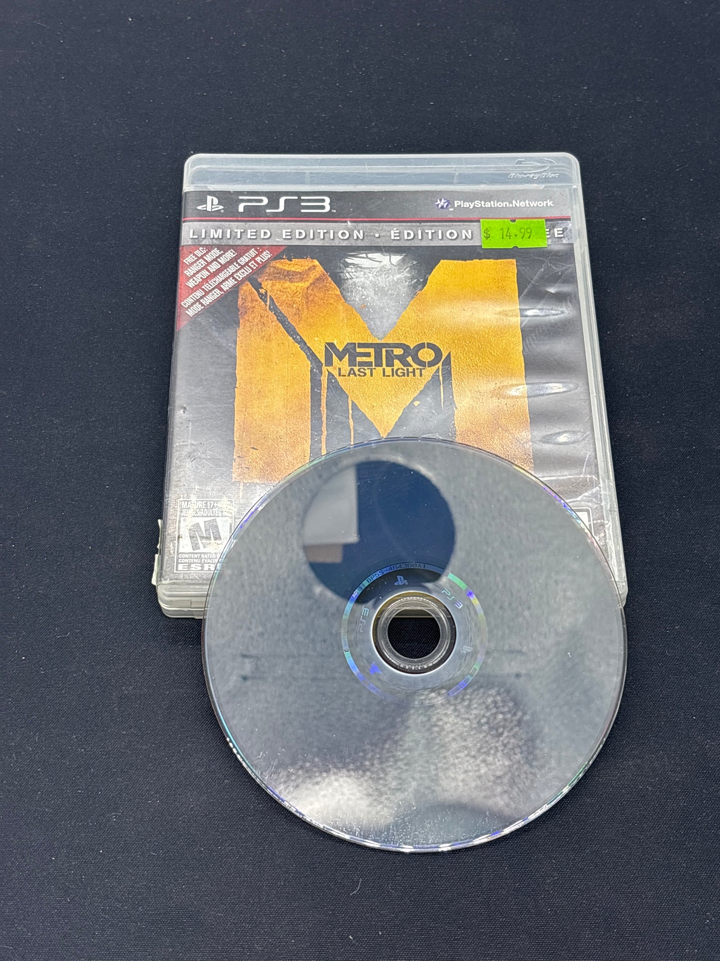 Auction Lot 166: Metro Last Light Video Game PlayStation 3 CIB