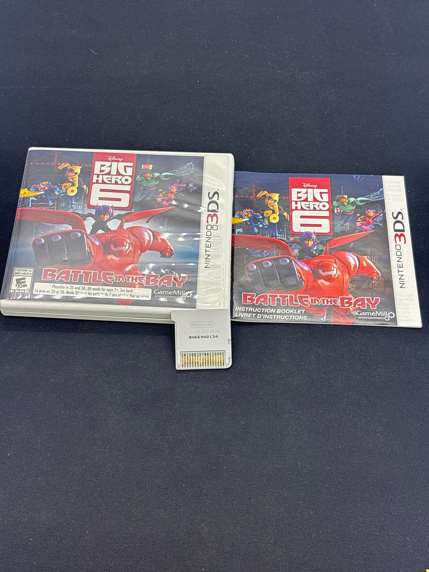 Auction Lot 219: Nintendo 3DS Big Hero 6 Battle in the Bay With Case & Cartridge