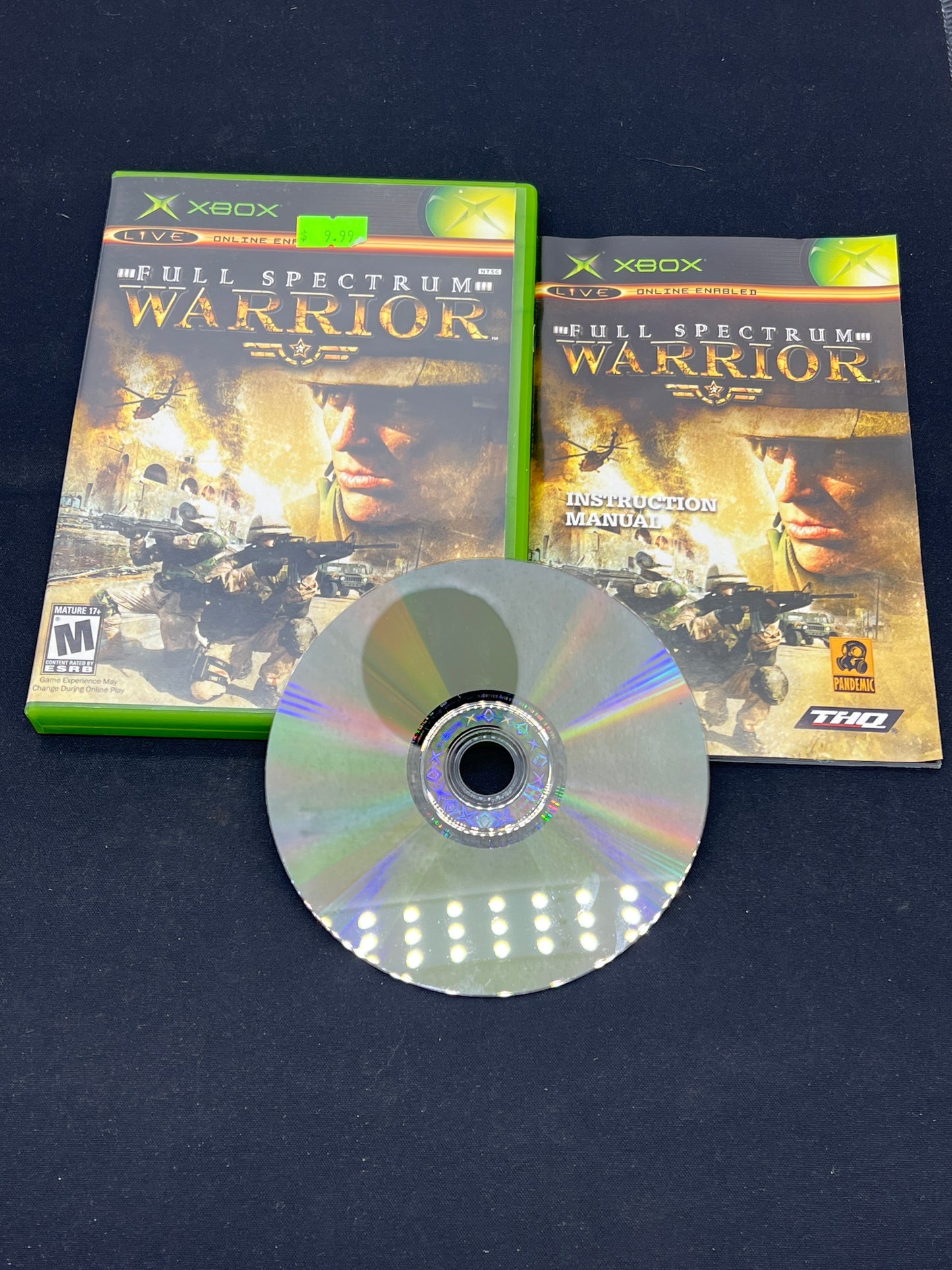Auction Lot 57: XBOX Video Game Full Spectrum Warrior CIB