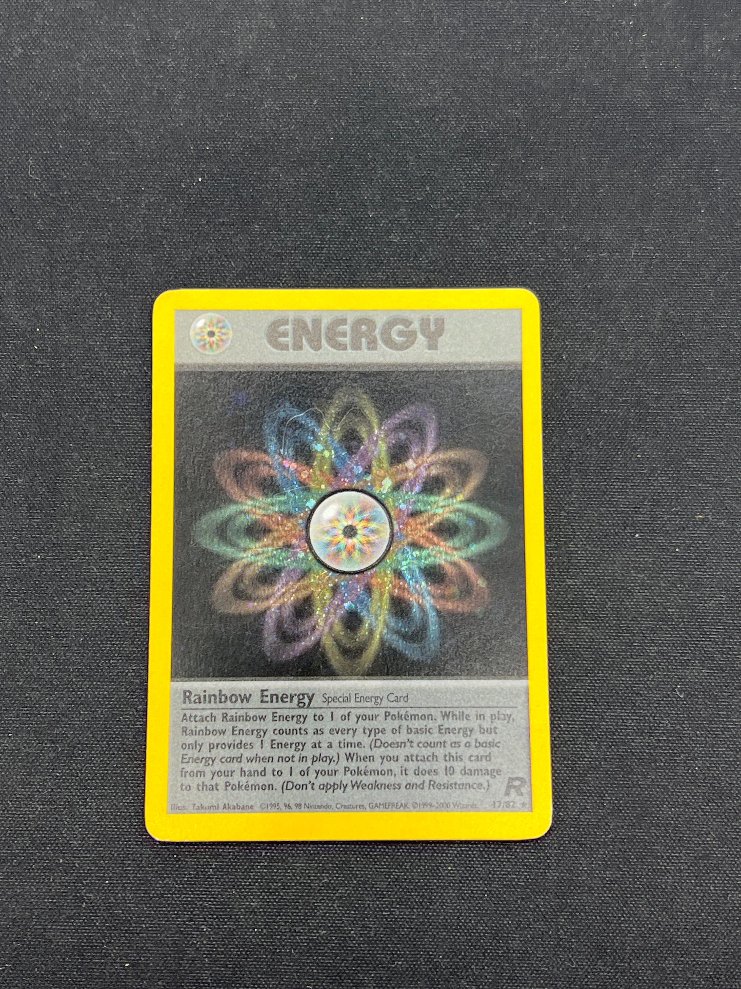 Auction Lot 30: Pokemon Cards Rainbow Energy Holo Team Rocket Conditions Vary