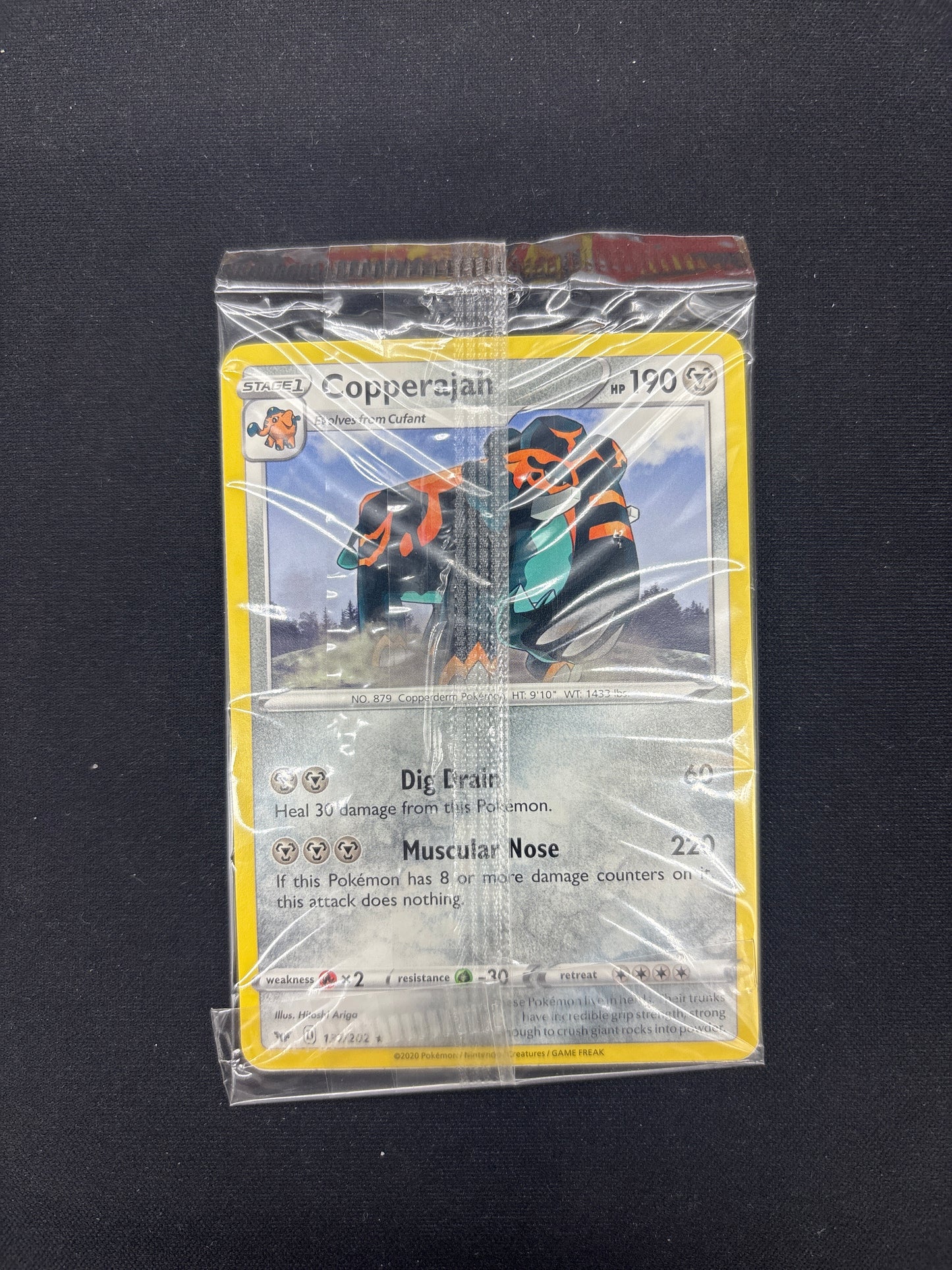 Auction Lot 268: Pokemon Card Copperajah Sealed SWSH Promo Conditions Vary