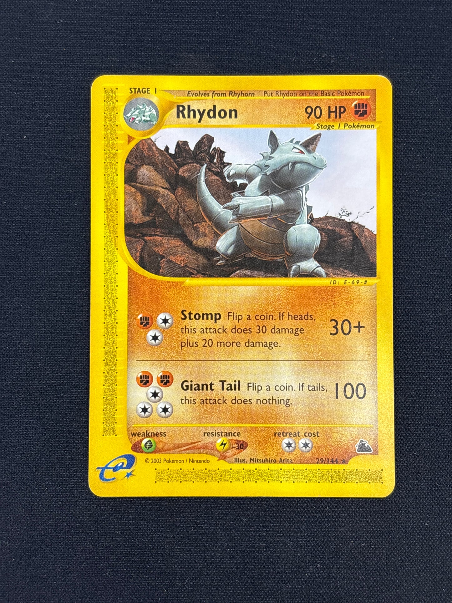Auction Lot 190: Rhydon Aquapolis Card Conditions Vary