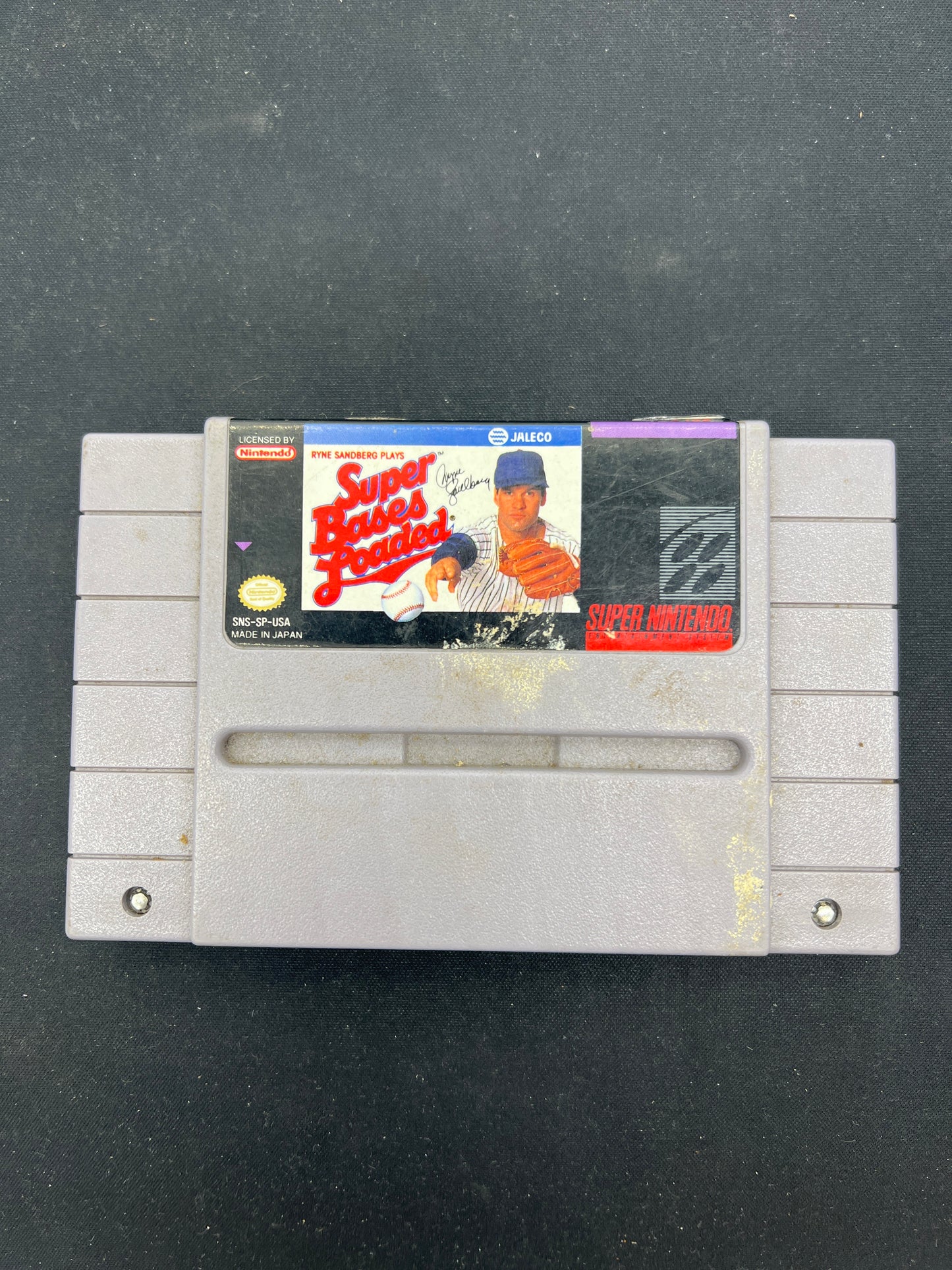 Auction Lot 322: Nintendo SNES Video Game Loose Super Bases Loaded