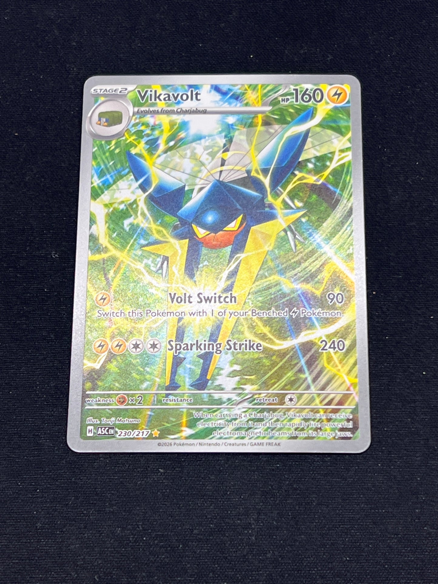 Auction Lot 89: Pokemon Cards Vikavolt Illustration Rare Condition Vary