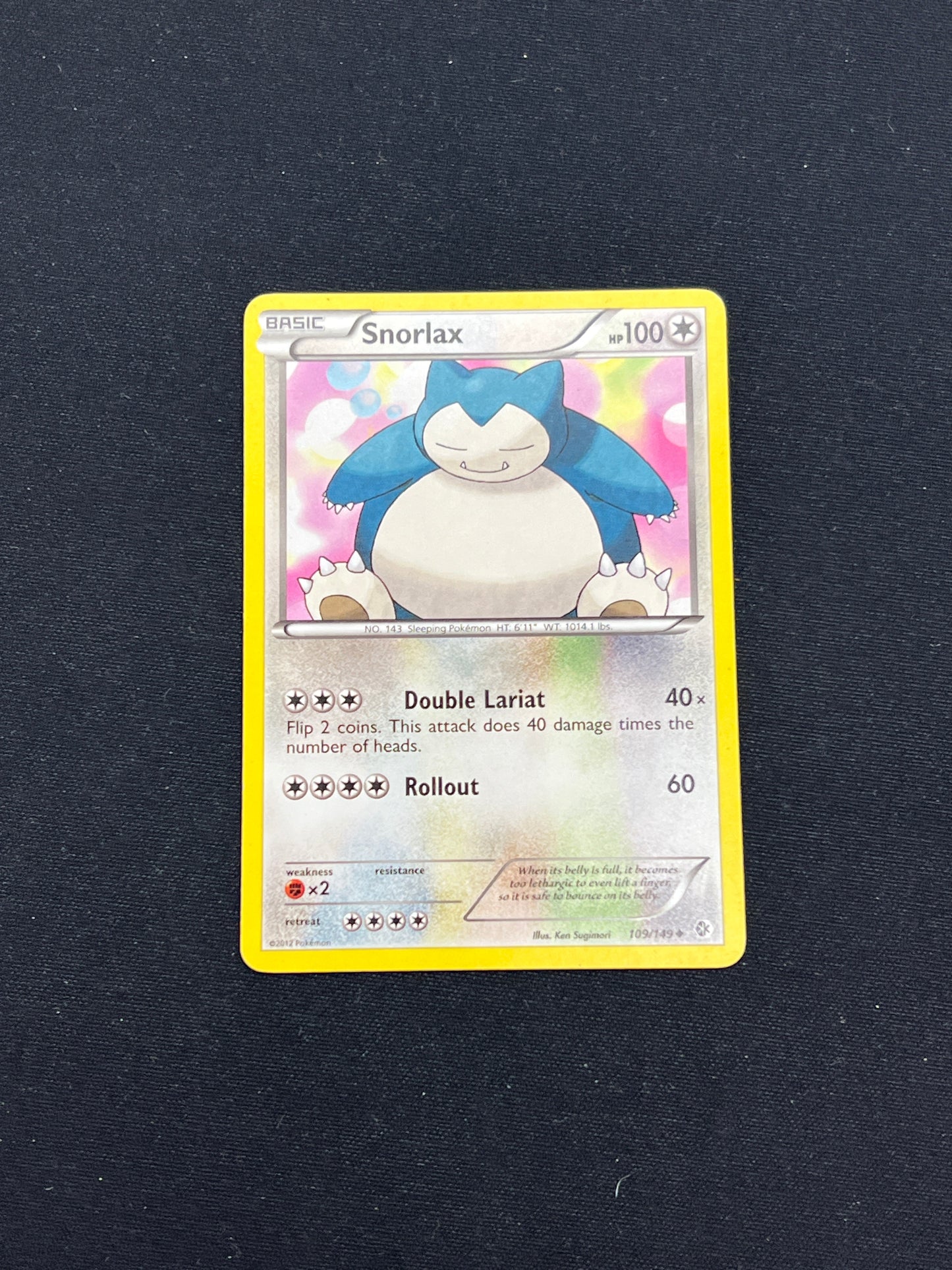 Auction Lot 150: Pokemon Cards Snorlax Non Holo Pokemon Boundaries Crossed Condition Vary