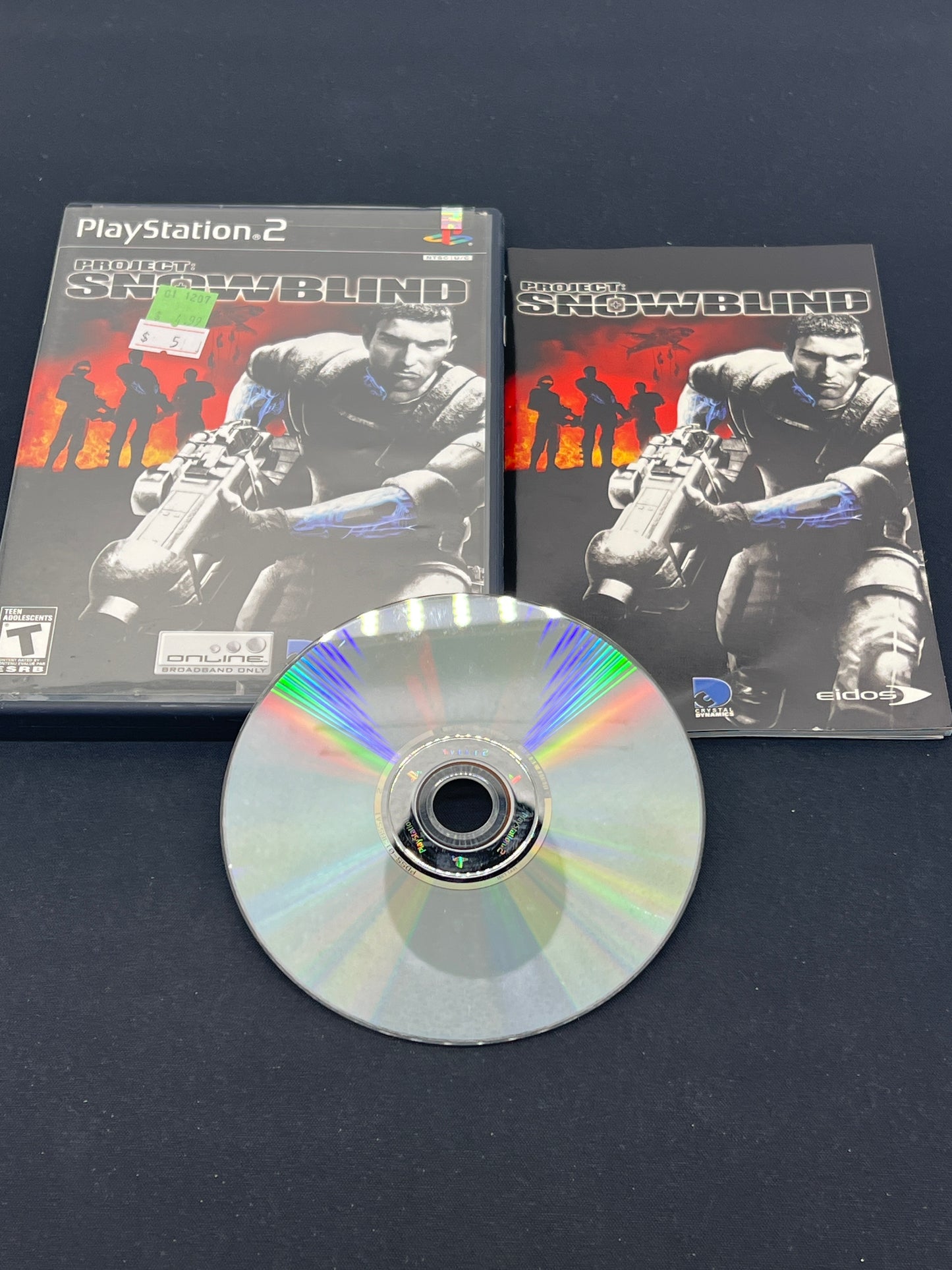 Auction Lot 288: PlayStation 2 Video Game Project Snowblind CIB
