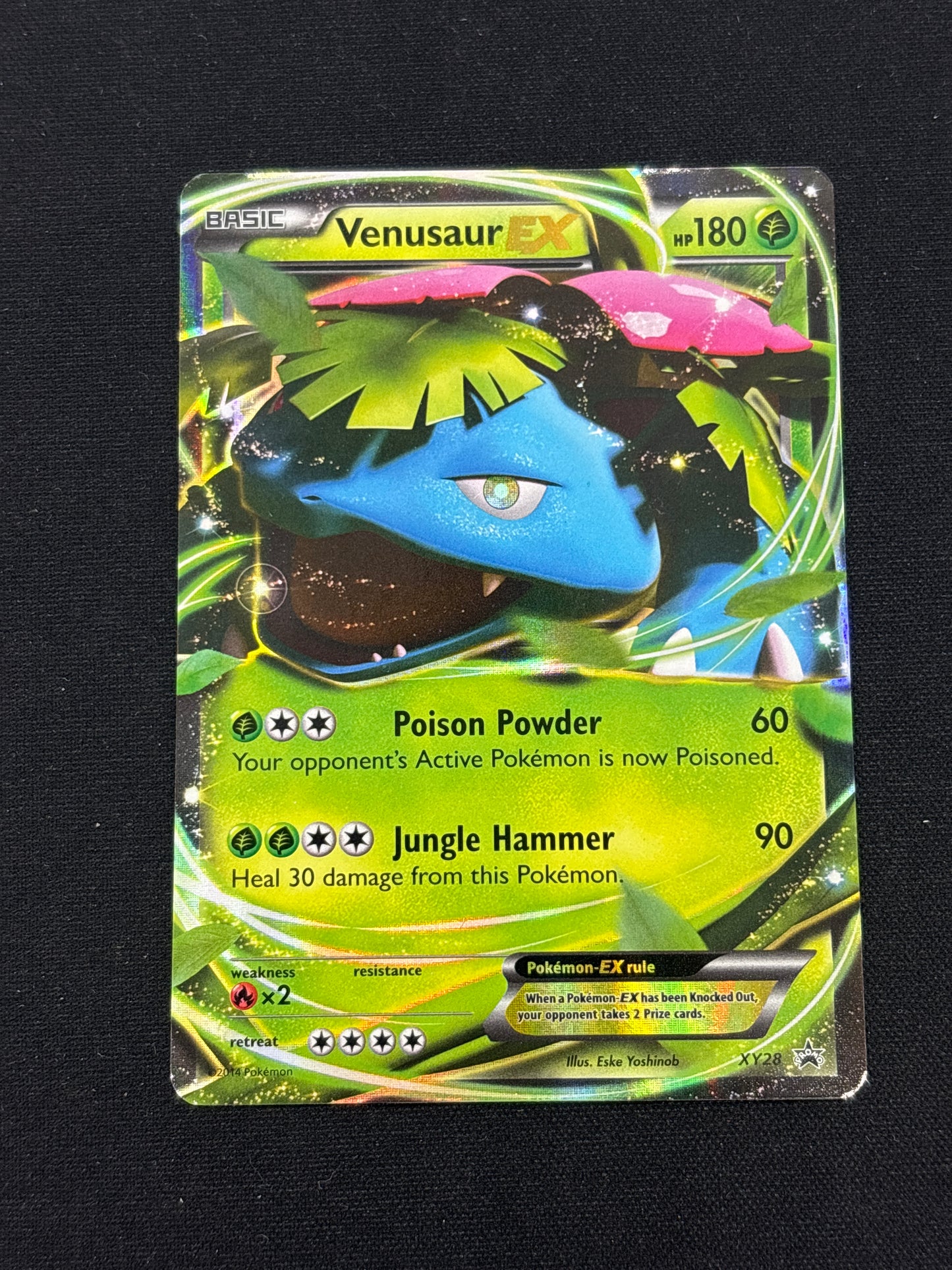 Auction Lot 229: Venusaur EX XY28 Pokemon Card Conditions Vary