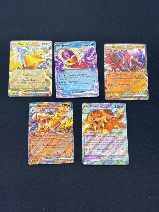 Auction Lot 321: Pokemon SV EX Card Lot Conditions Vary