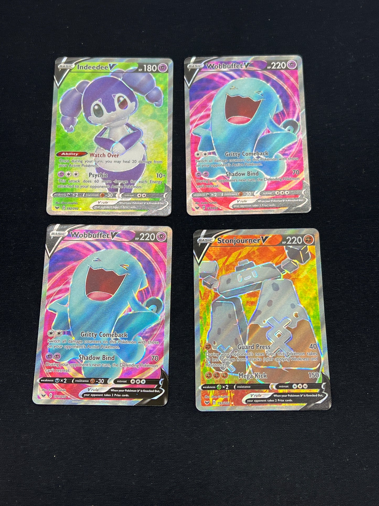 Auction Lot 155: Pokemon Cards Assorted SWSH Full Art V Lot Conditions Vary