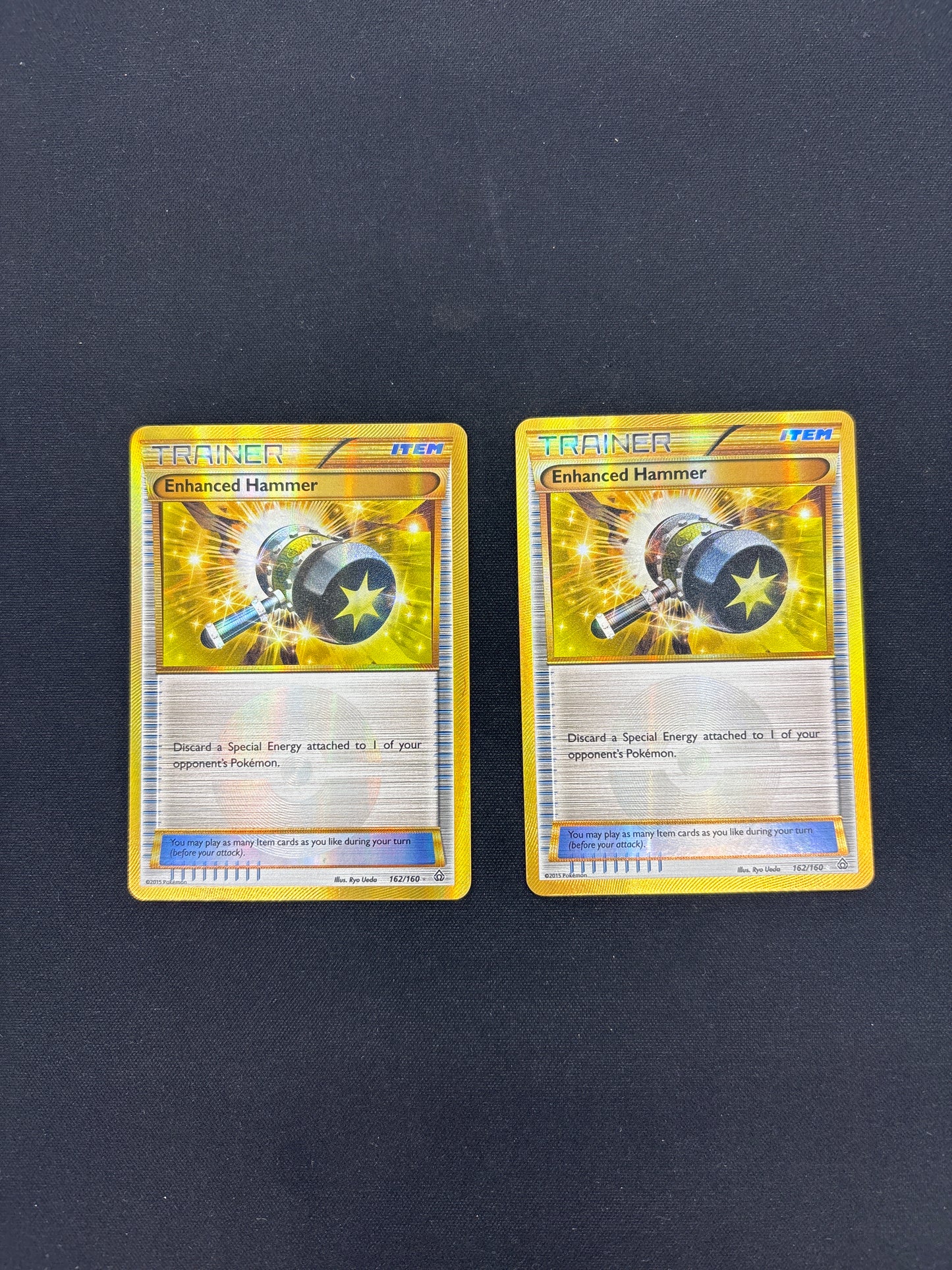 Auction Lot 48: Enhanced Hammer Secret Rare 162/160 Pokemon Primal Clash Card Lot Conditions Vary