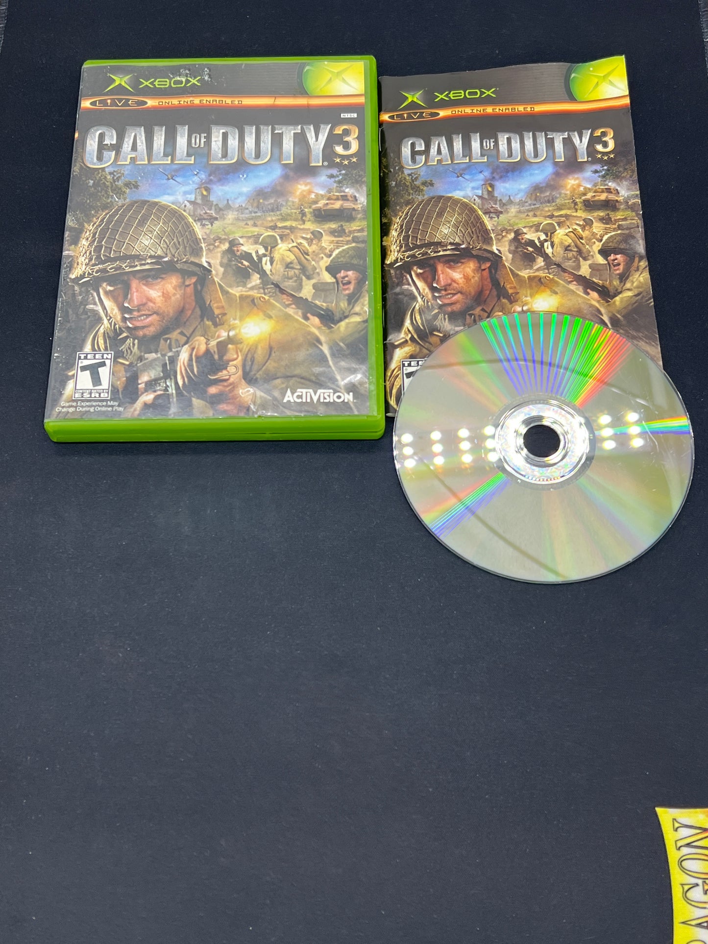 Auction Lot 190: XBOX Call of Duty 3 CIB
