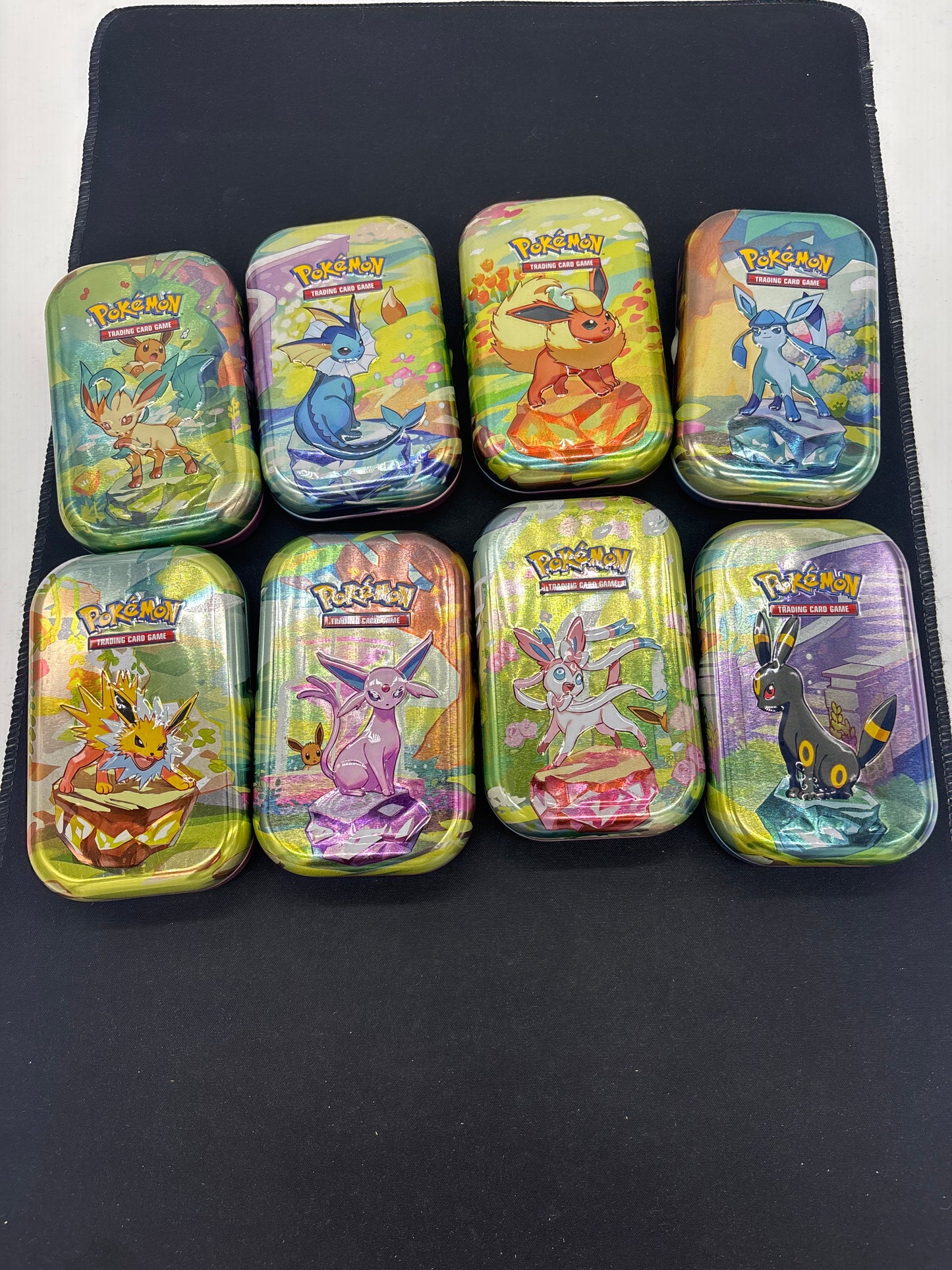Auction Lot 353: Pokemon Cards Prismatic Mini Tins Full Set EMPTY Lot 1